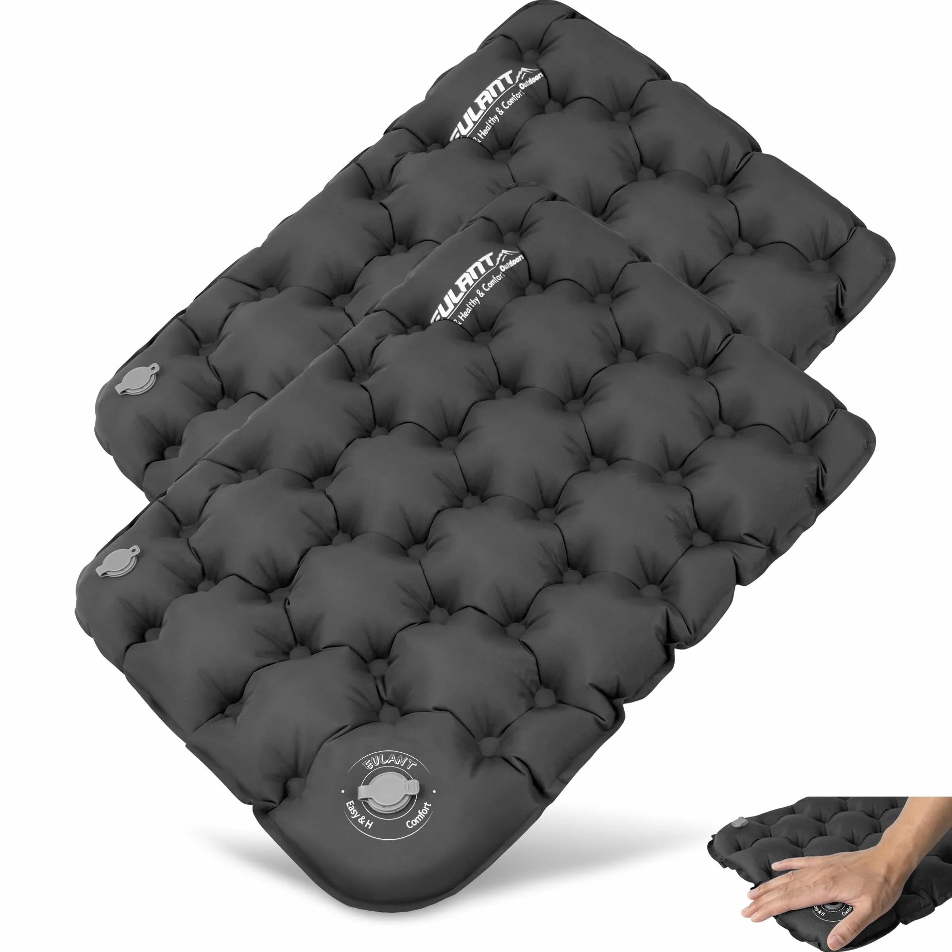 EULANT Coussin de Voyage Gonflable Imperméable, Pliable pour Camping Avion Voiture Stade