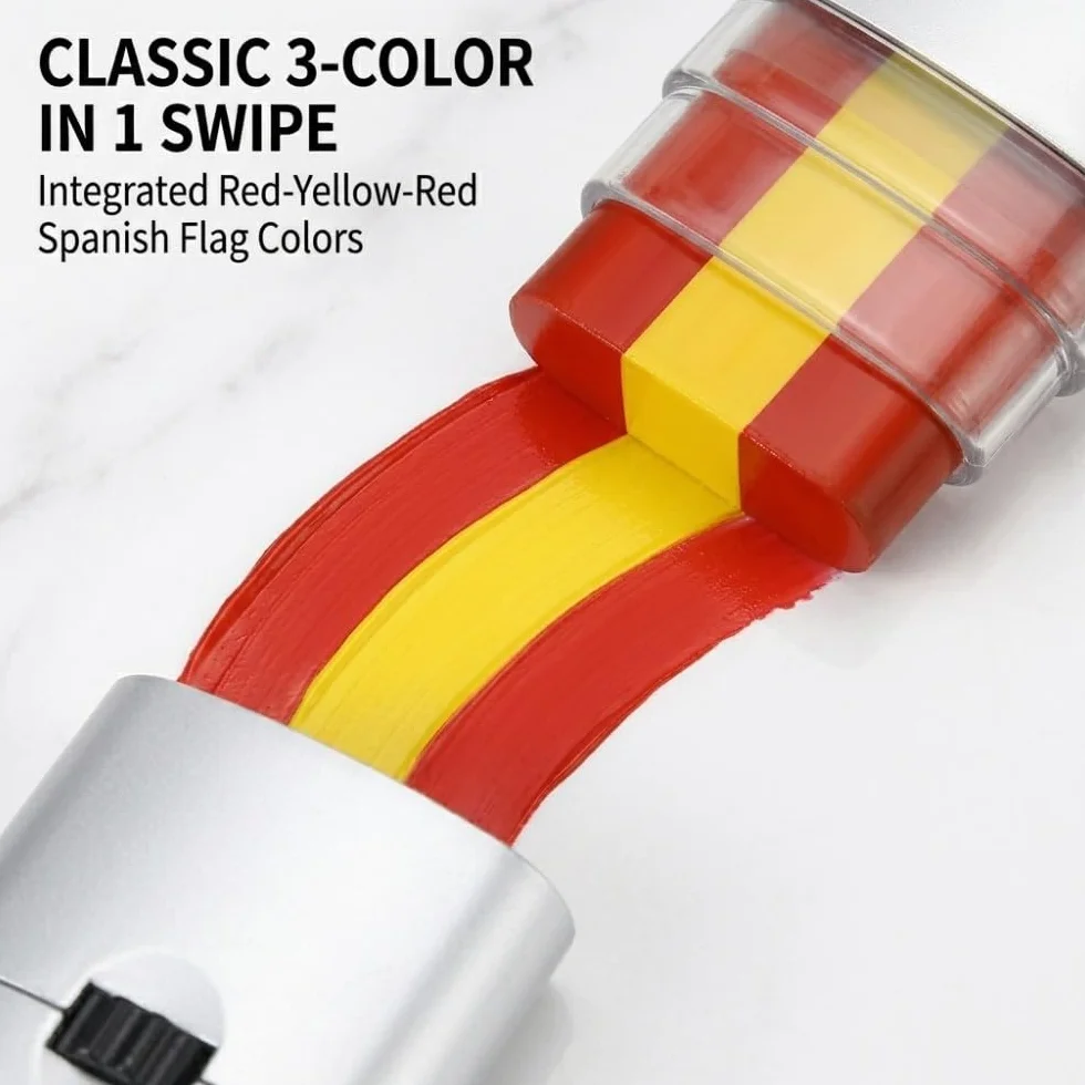 Crayons Maquillage Drapeau Espagne Rouge-Jaune-Rouge Football Euro Monde 2026 Carnaval Halloween
