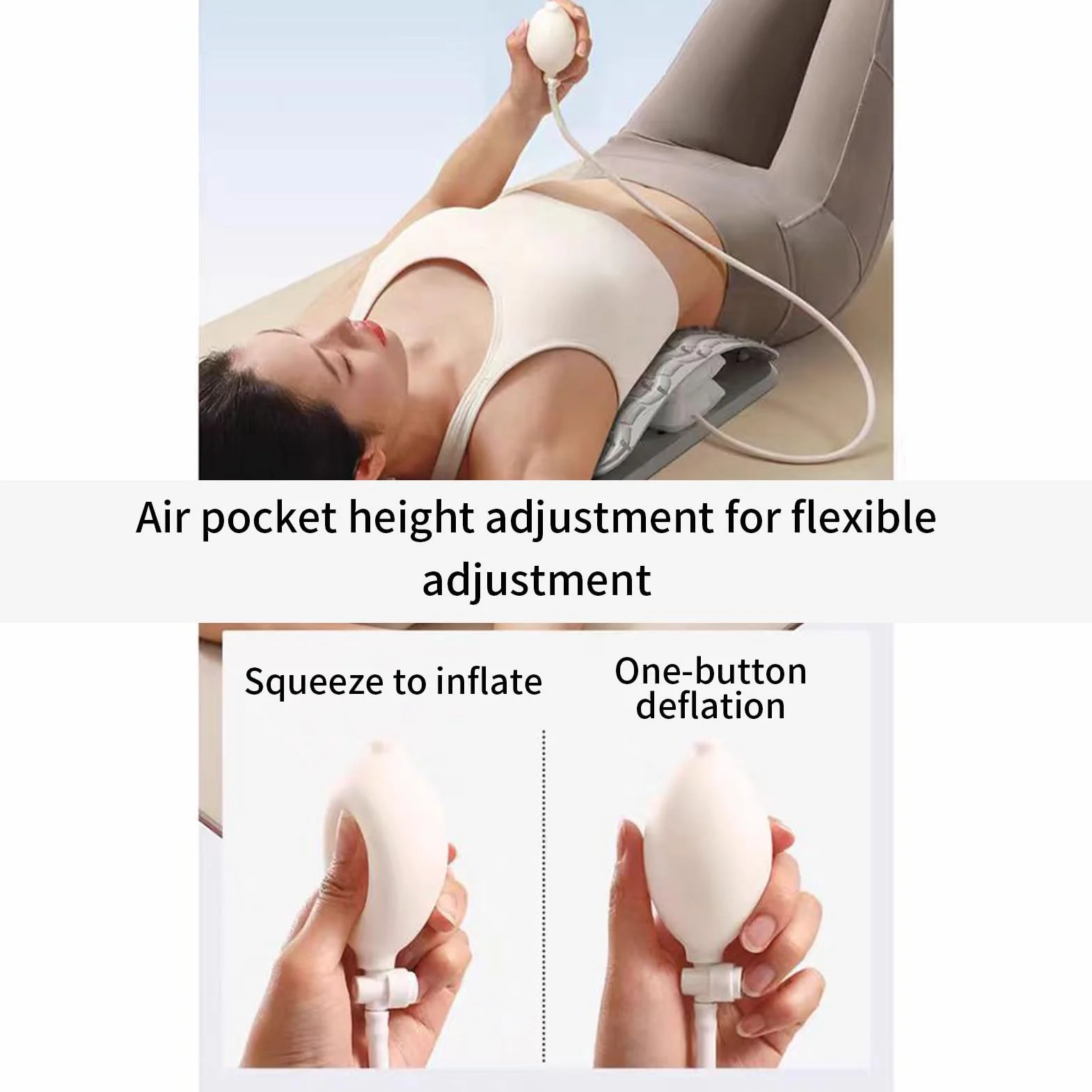 Étire-Dos Planche de soutien et d'étirement pour le haut du dos Correcteur de massage