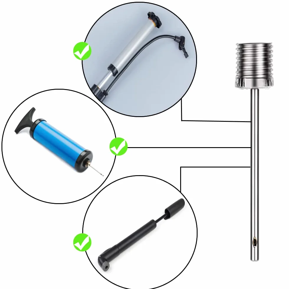 Aiguilles pour pompe à boule, lot de 8 aiguilles de gonflement pour ballons