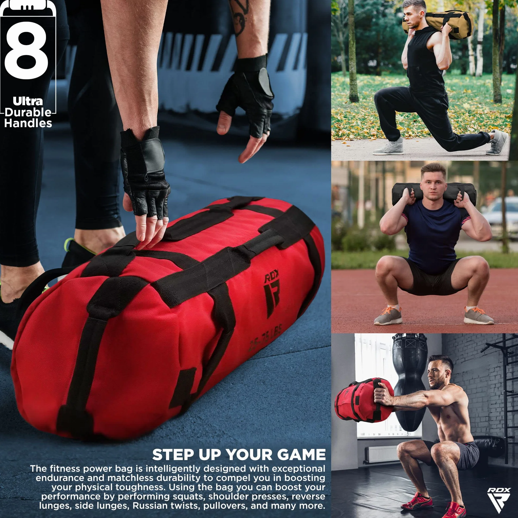 RDX Fitness Sac de Poids Lourd pour Musculation et Haltérophilie
