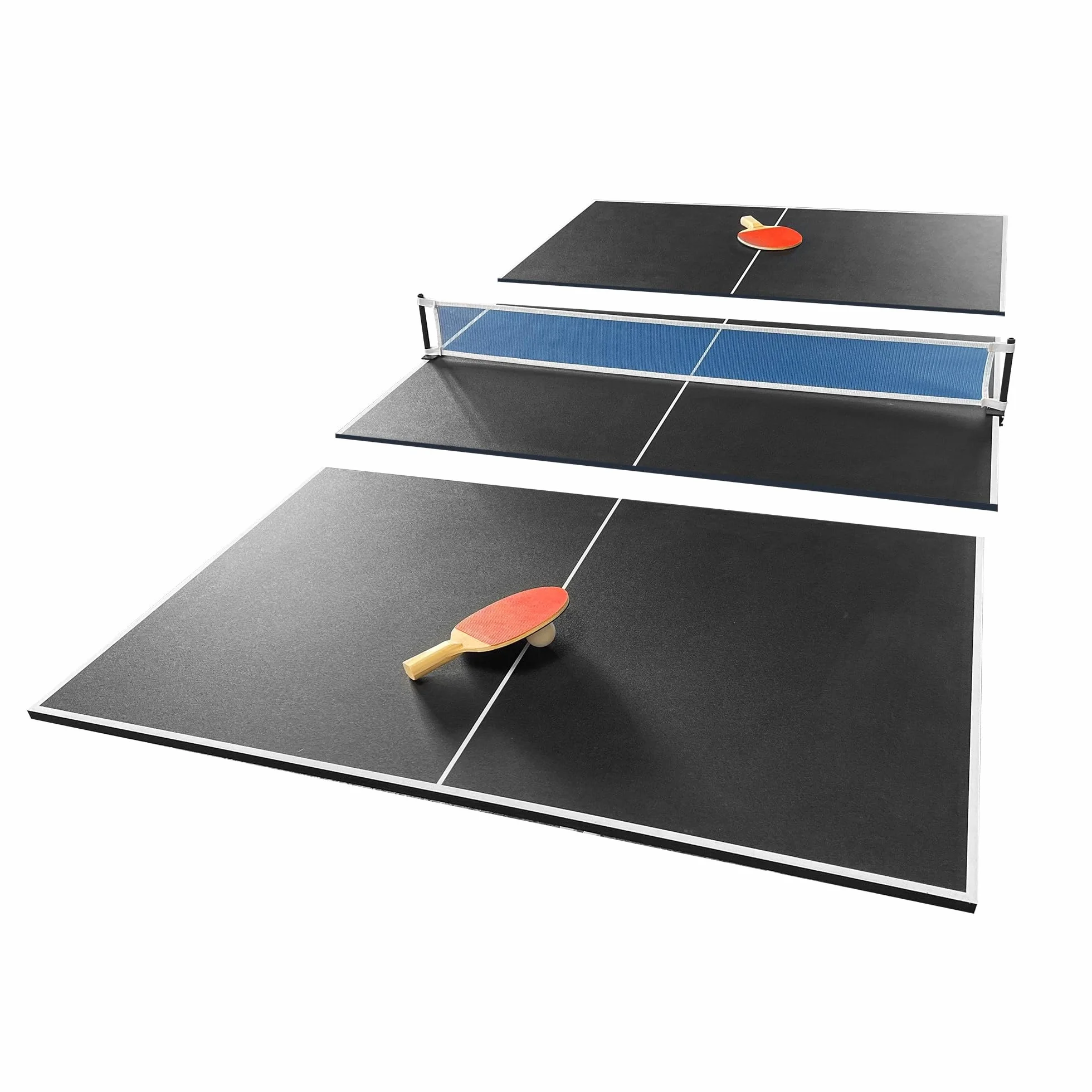 SOKKER Plateau de Ping-Pong Pliable 3 Panneaux 208 x 112 cm avec Filet Raquettes Balles