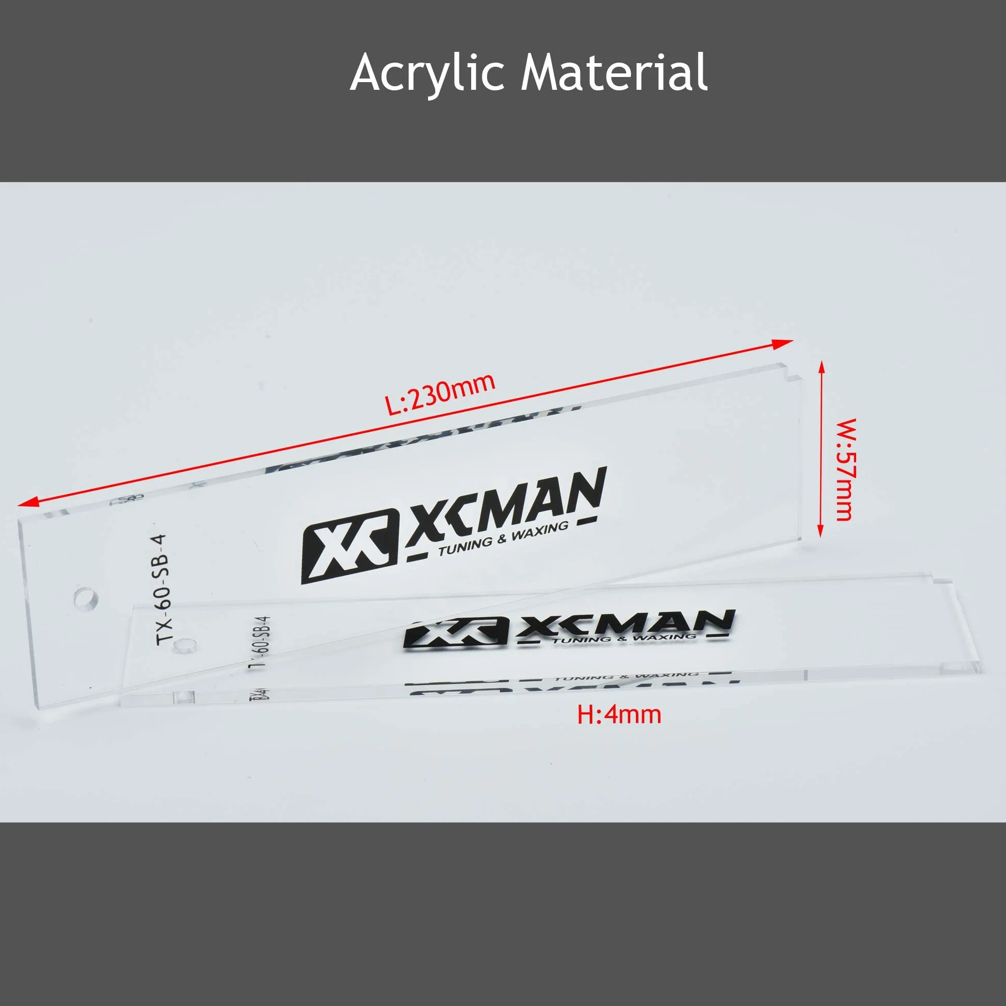 XCMAN Lot de 2 grattoirs en plastique pour skis alpins et snowboard