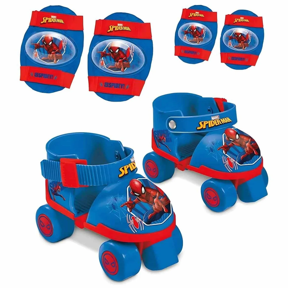 Mondo Vélo Enfant Set Roller Skate Protections Ultimate Spiderman Blu
