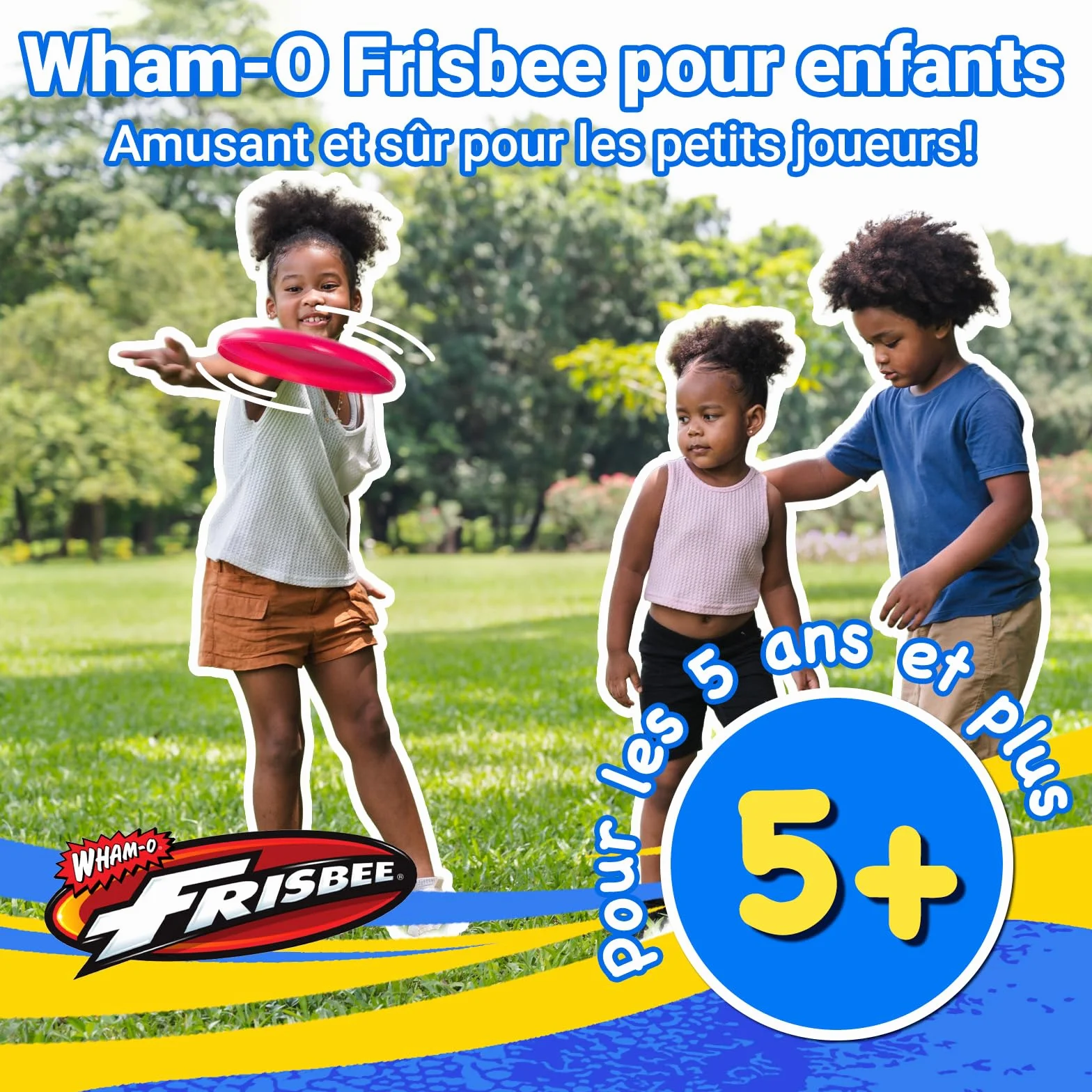 Wham-O Frisbee Disque Volant 22.86cm 70g Jouet Léger pour Débutants Enfants 5 Ans+