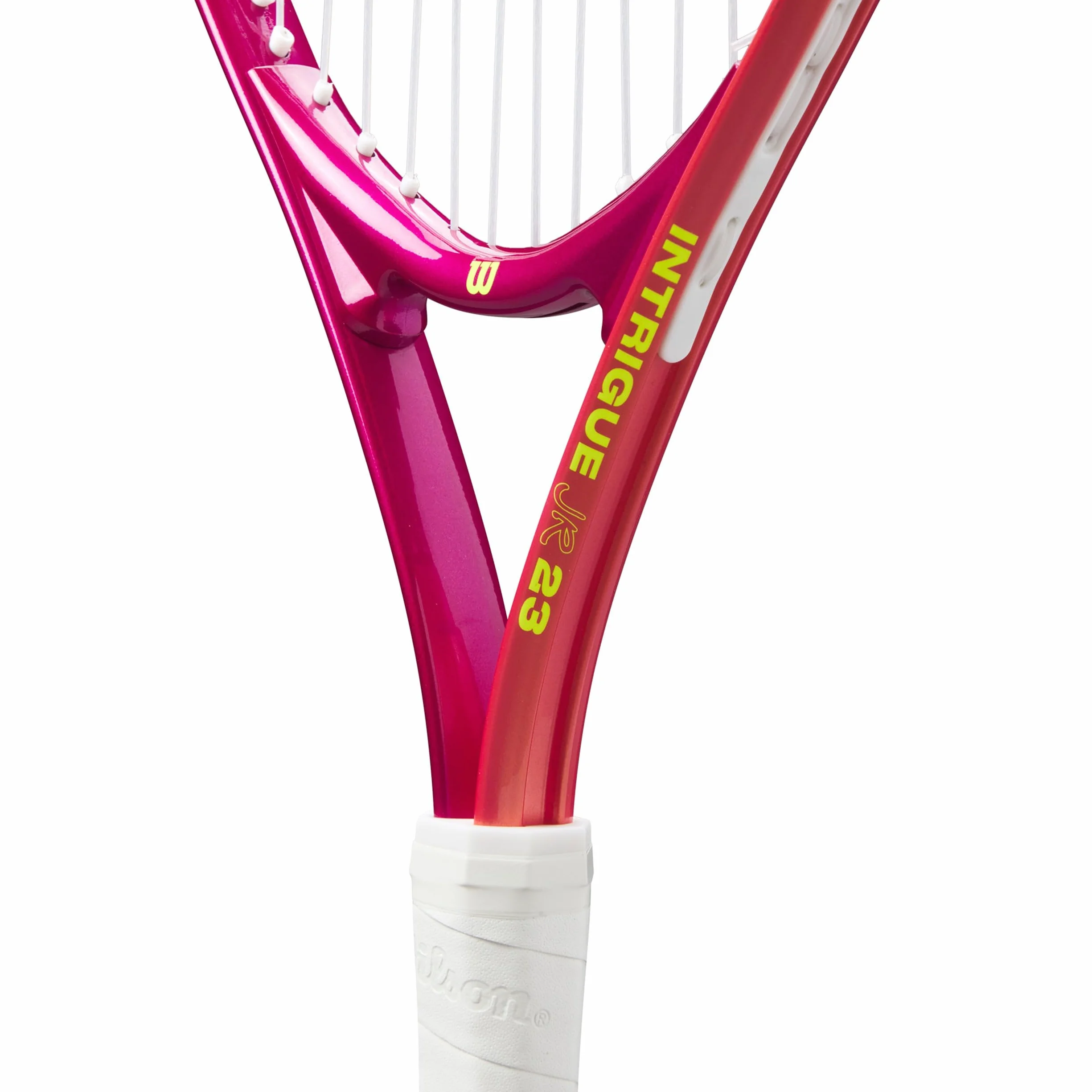 Wilson Intrigue Junior 23 Girls Tennis Racket Red Yellow 205g
