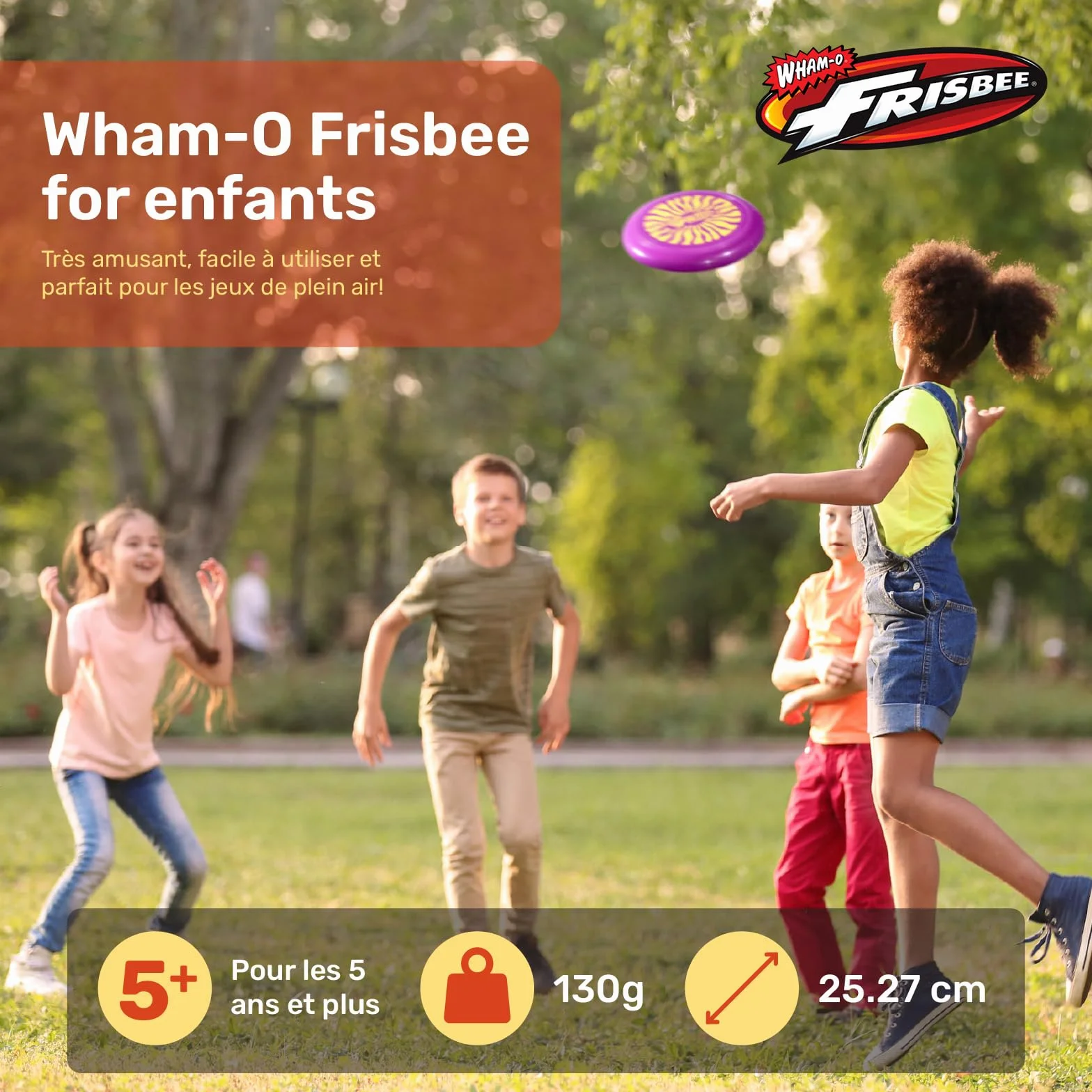 Wham-O Frisbee Cool Flyer Disque Volant 25.27cm Jouet Léger Enfants 5 Ans+ 130g