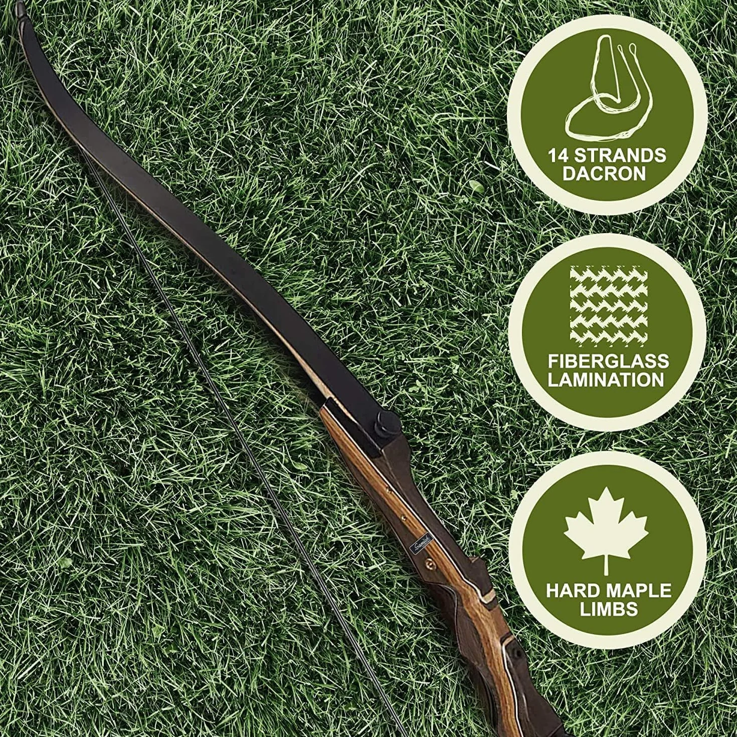 Samick Sage Takedown Recurve Bow 62" 40 LB Gaucher
