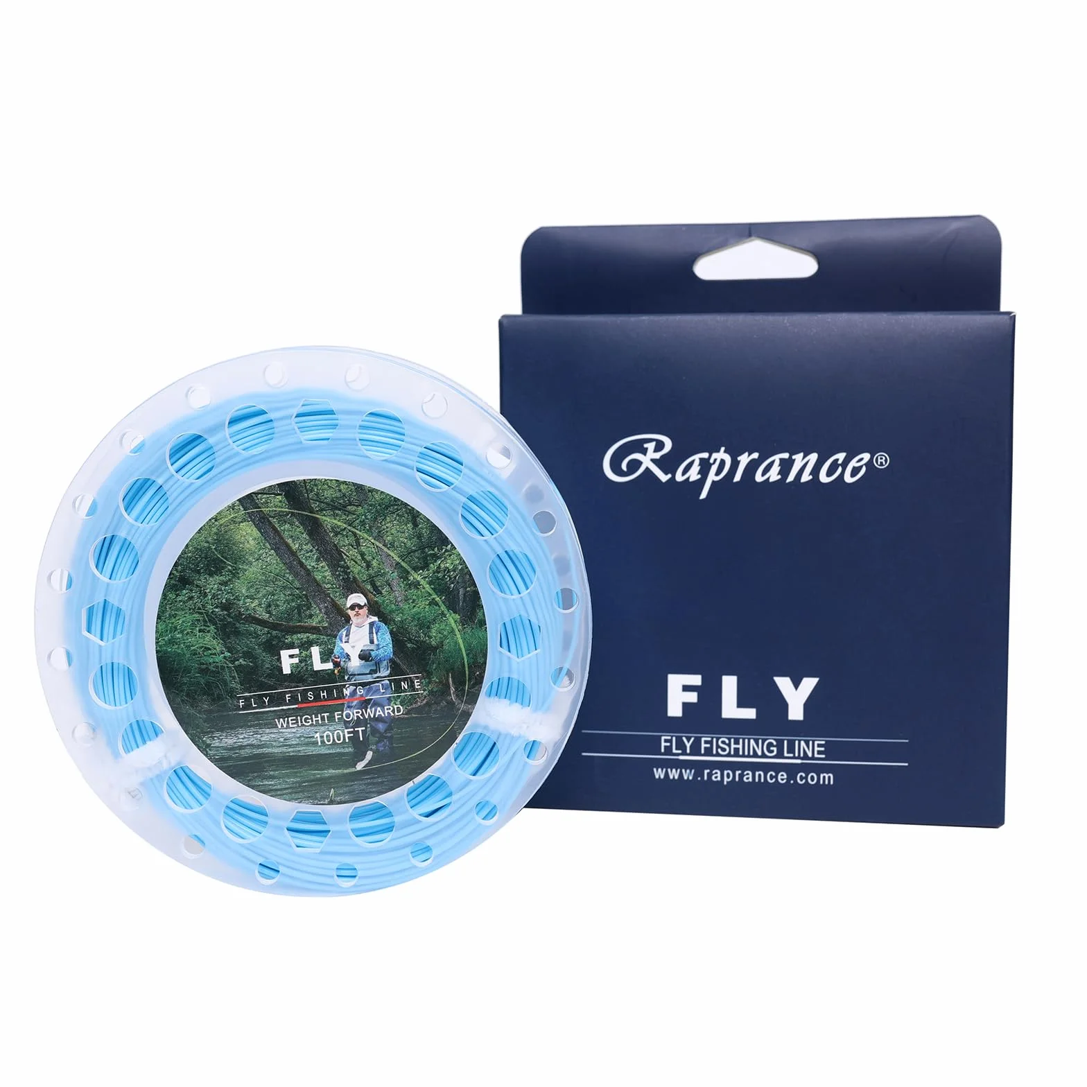 Raprance Ligne de pêche à la mouche flottante avec 2 boucles soudées 30,5 m (3 F-8 F) eau douce