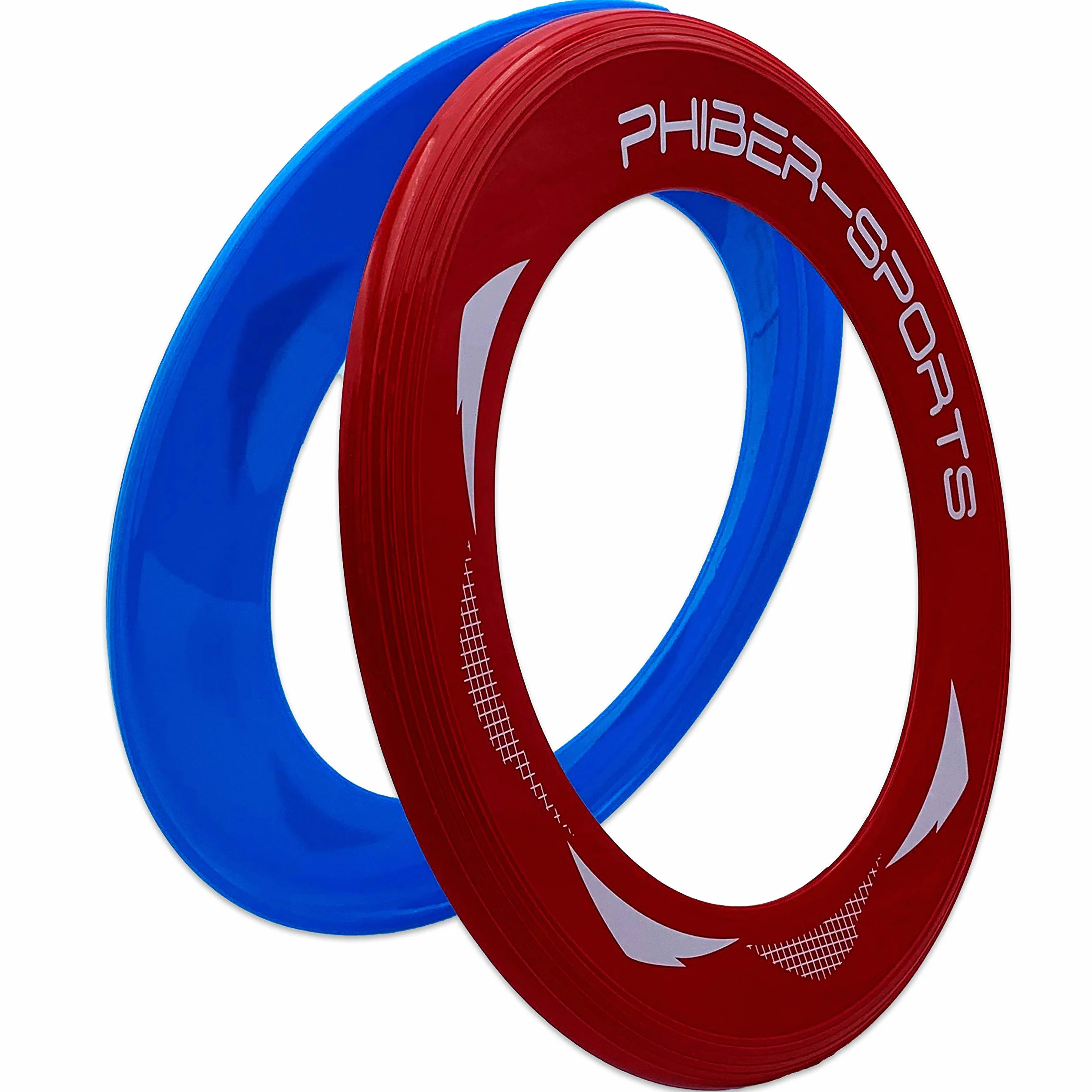 PHIBER-SPORTS Anneaux de Frisbee 2 Anneaux de Lancer 80% Plus Léger Facile à Attraper