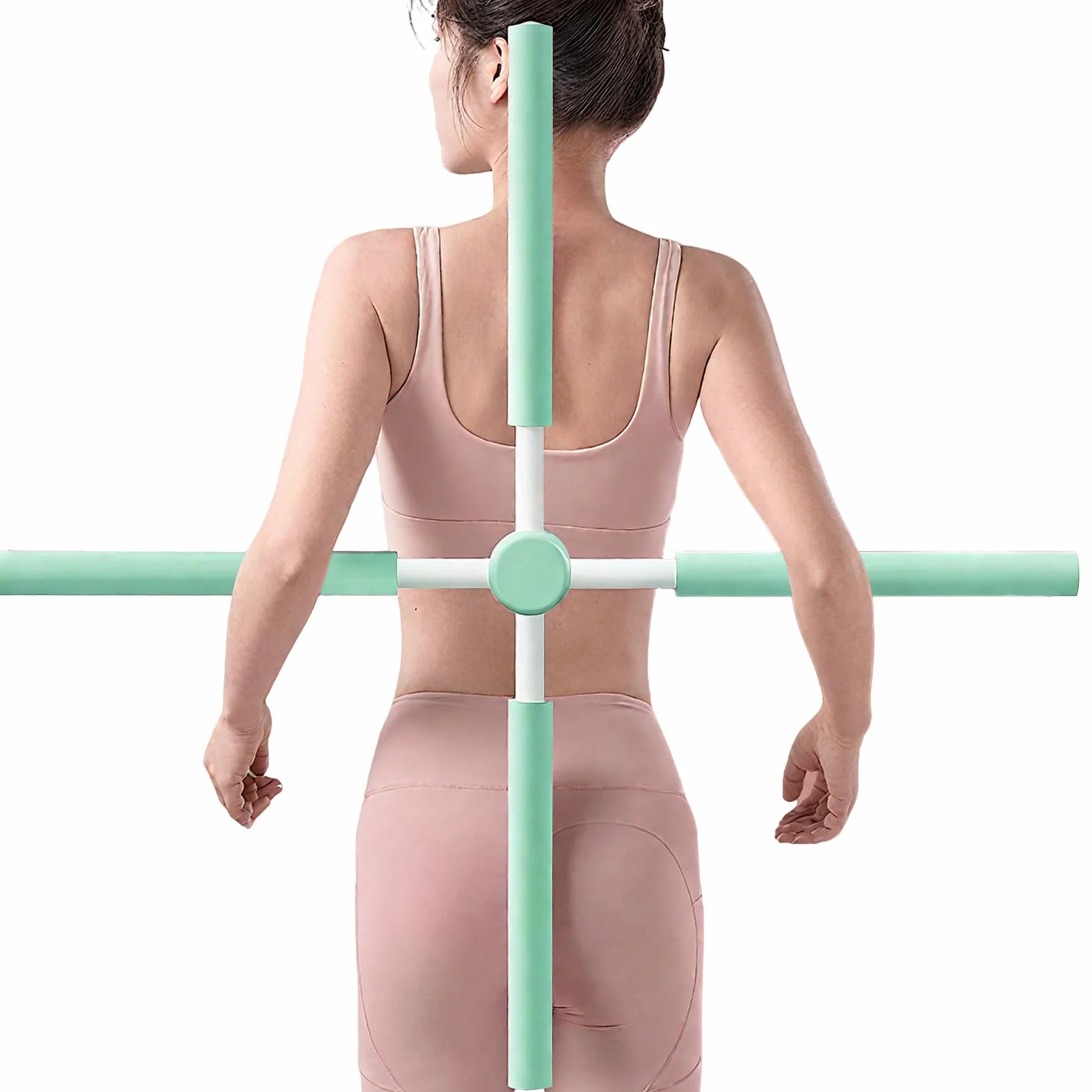 Poteau De Yoga pour Correction De Postures, 2pcs Bâtons De Yoga pour Étirement, Pilates Stick Outil D'étirement, Équipement De Fitness