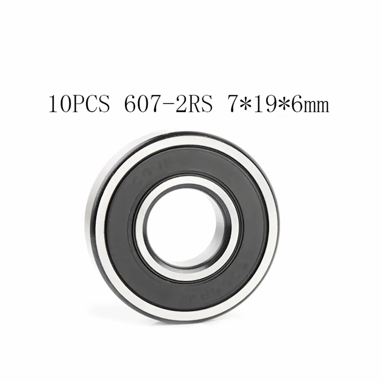 Roulement à Billes à Gorge Profonde ABEC-5 607-2RS 7x19x6 Mm Caoutchouc Scellé