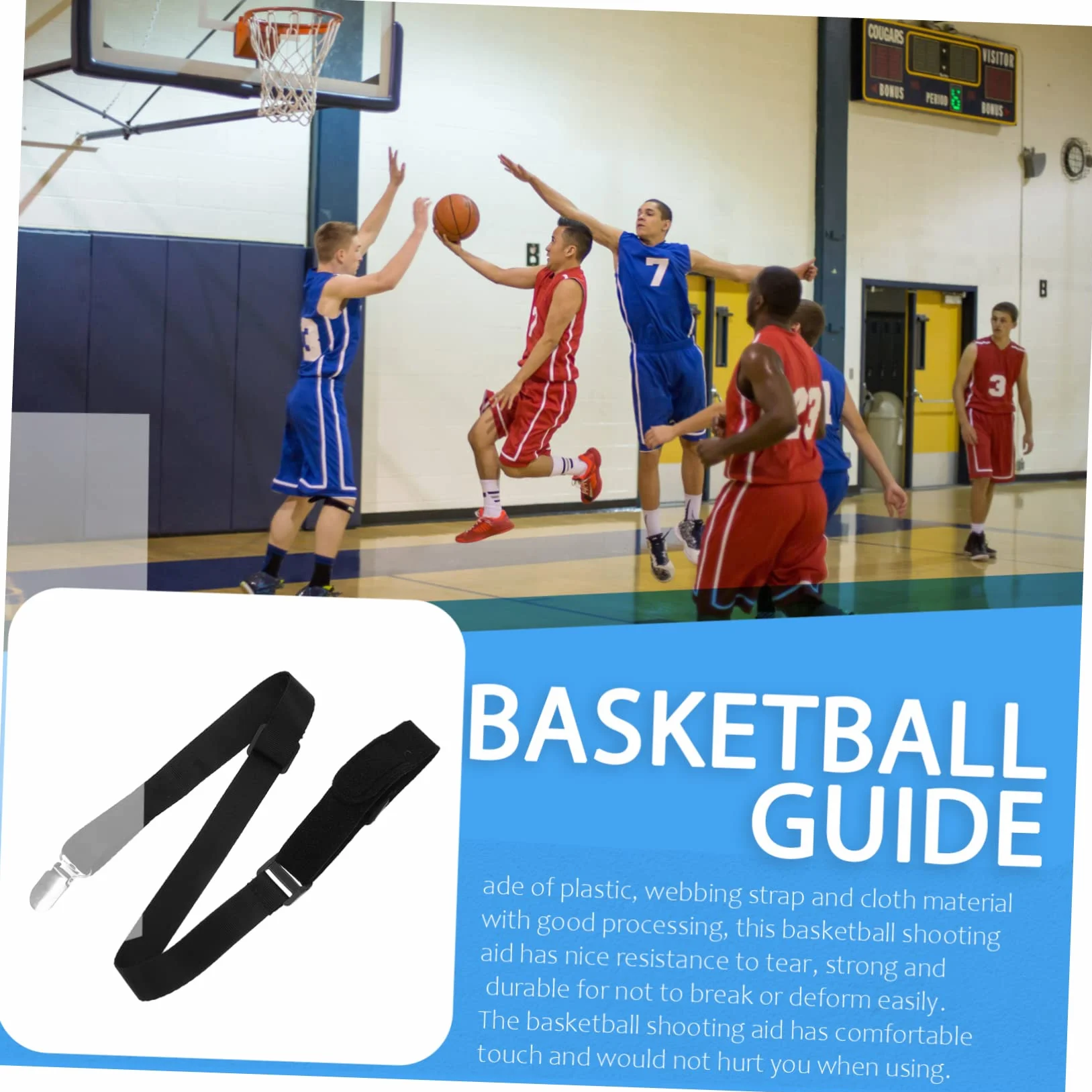 Ball Guide pour Main de Basket-Ball Accessoire Entraînement Sangle