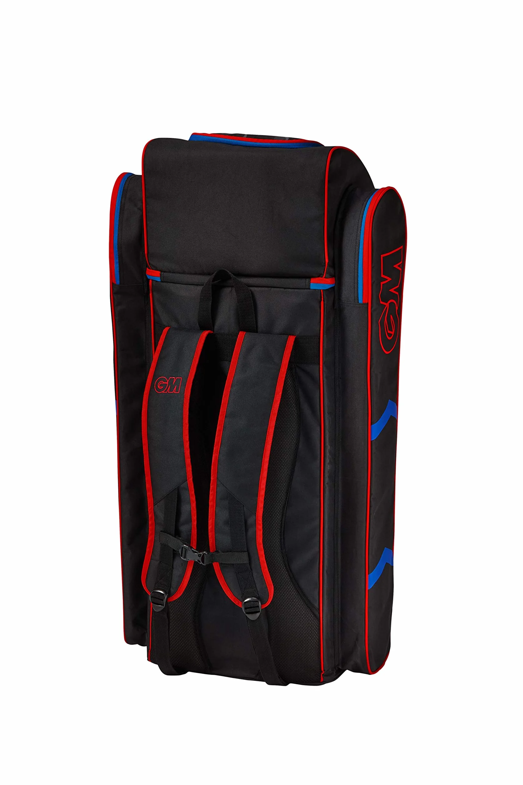 GM Cricket Sac de Cricket Unisexe Adulte Noir Rouge Bleu Taille Standard