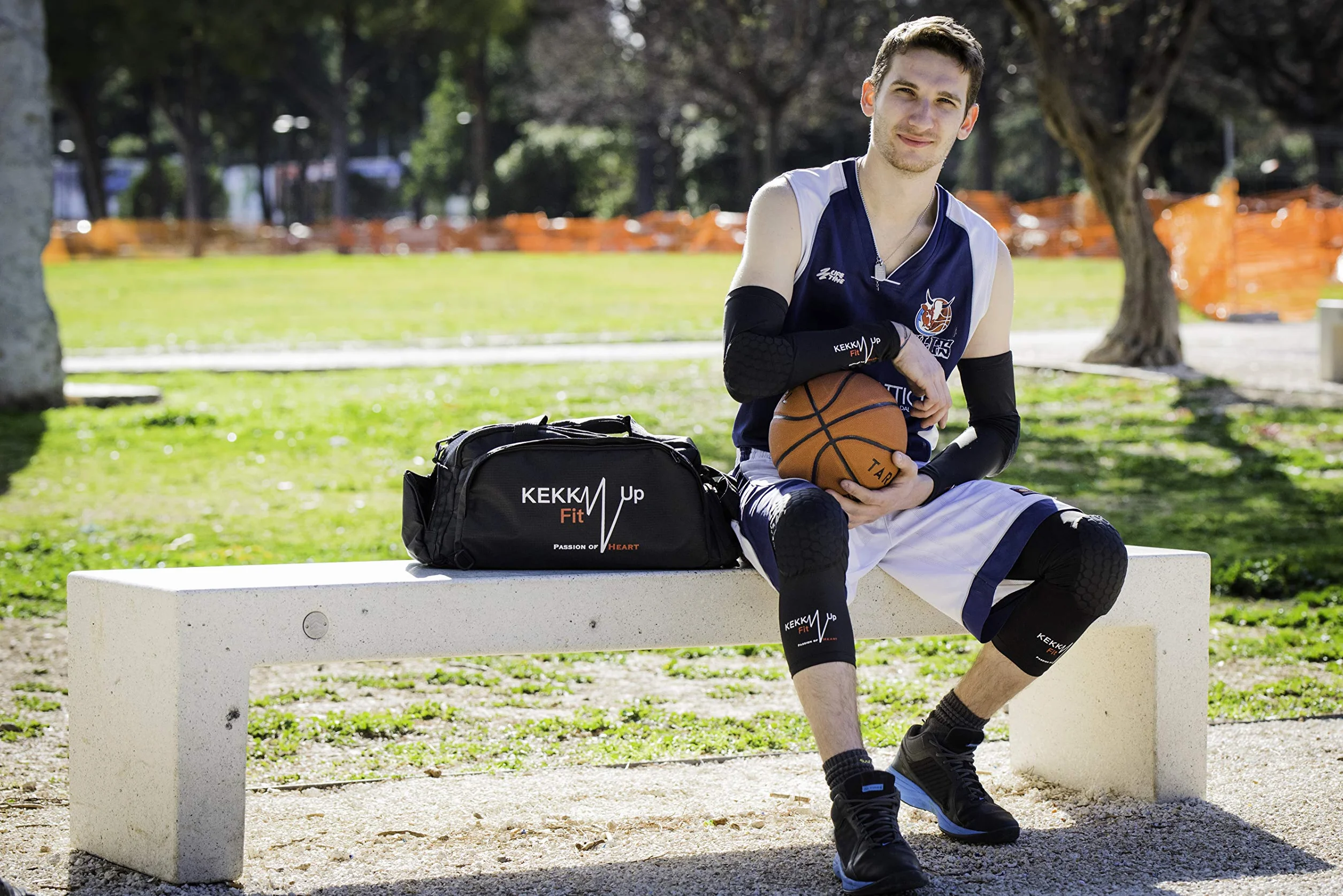 Protections Sport Coudières Basket Compression Manchons Jambières pour Bras Volley-ball Gardien de Football Handball Padel