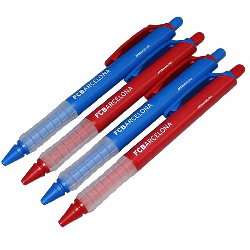 Official F.C Barcelona Pen Set (4 Pack)