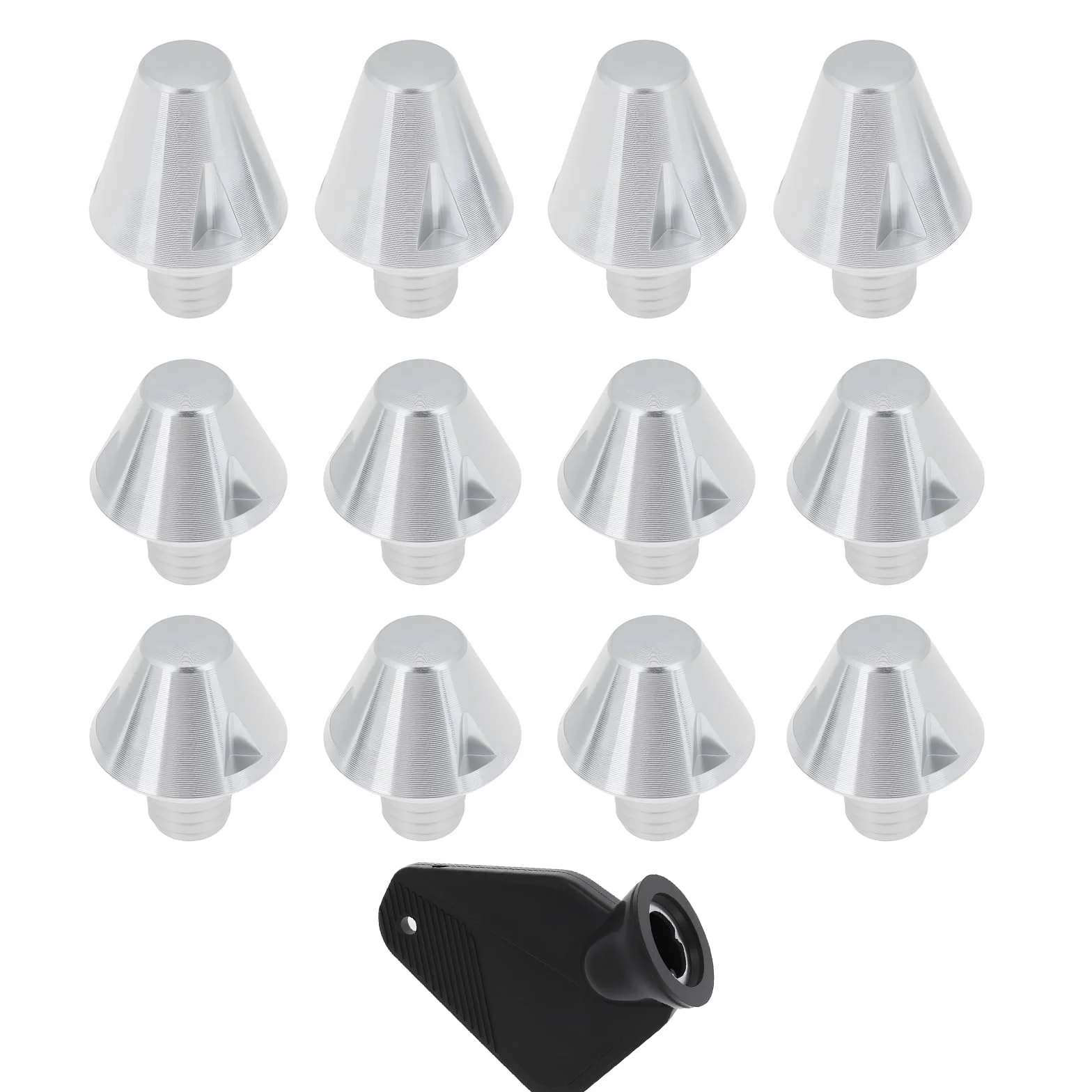Crampons de Football en Aluminium Argenté M6 Lot de 12 Compatible Adidas