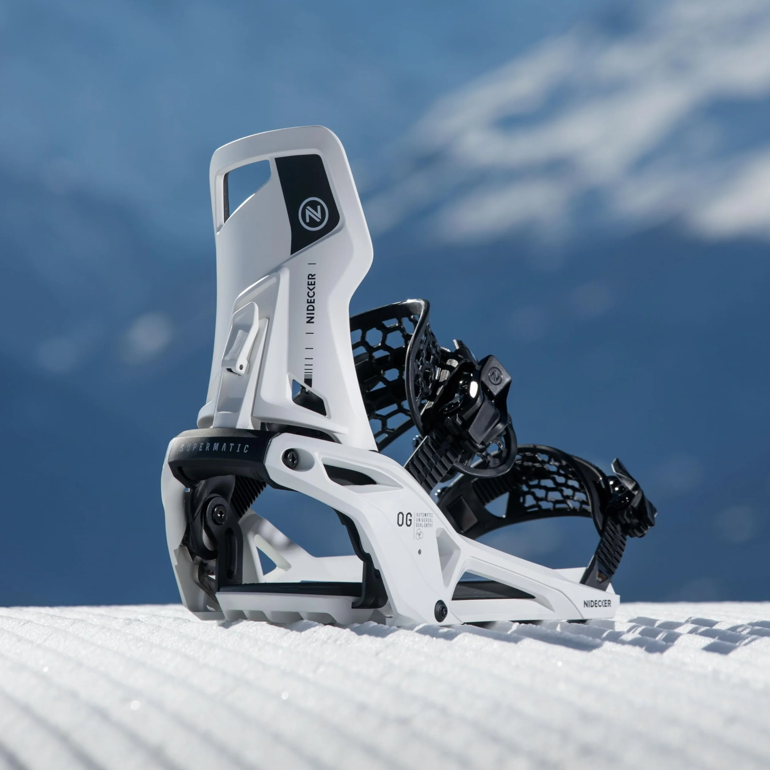 Fixations de Snowboard Nidecker OG Supermatic XL Blanc