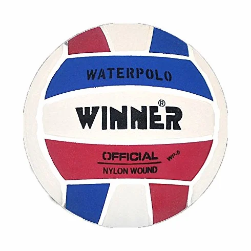 Ballon de waterpolo Winner Taille 4 Rouge Blanc Bleu