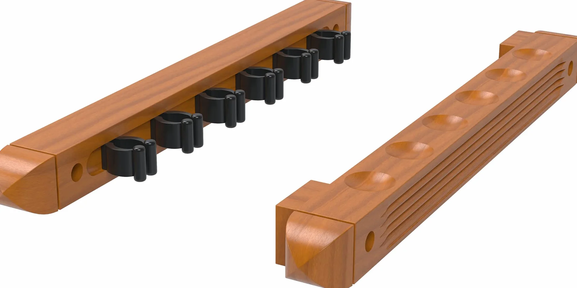 Fat Cat Lot de 2 porte-queues de billard mural en bois dur