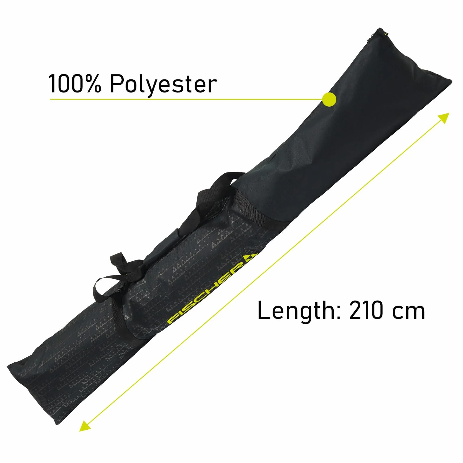Fischer Skicase ECO XC Sac à skis nordique pliable 210 cm 1-3 paires