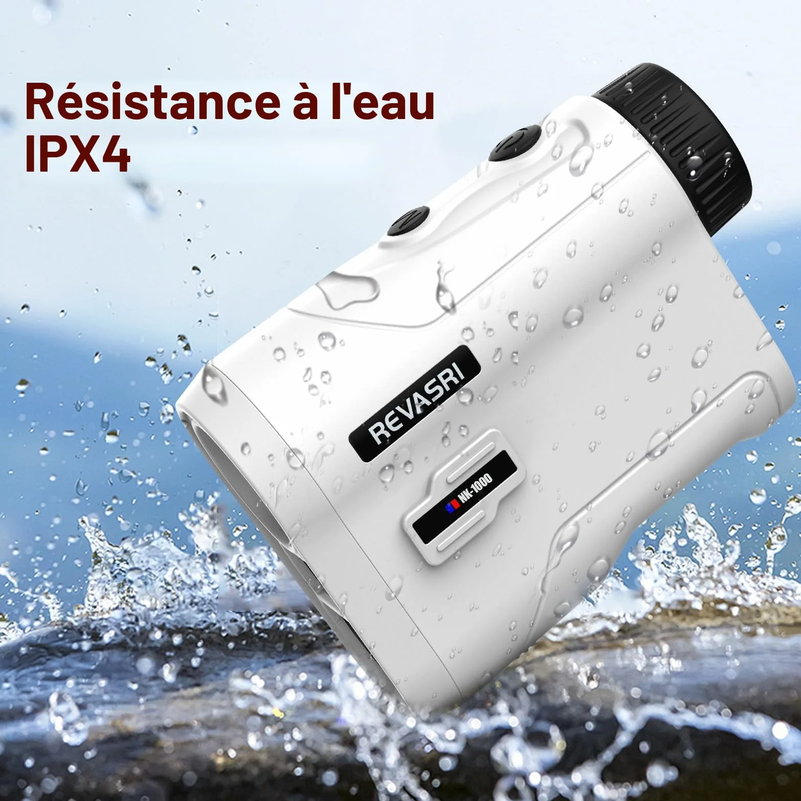 REVASRI Télémètre de golf laser 1000 yds avec vibration verrouillage pente mât drapeau batterie rechargeable