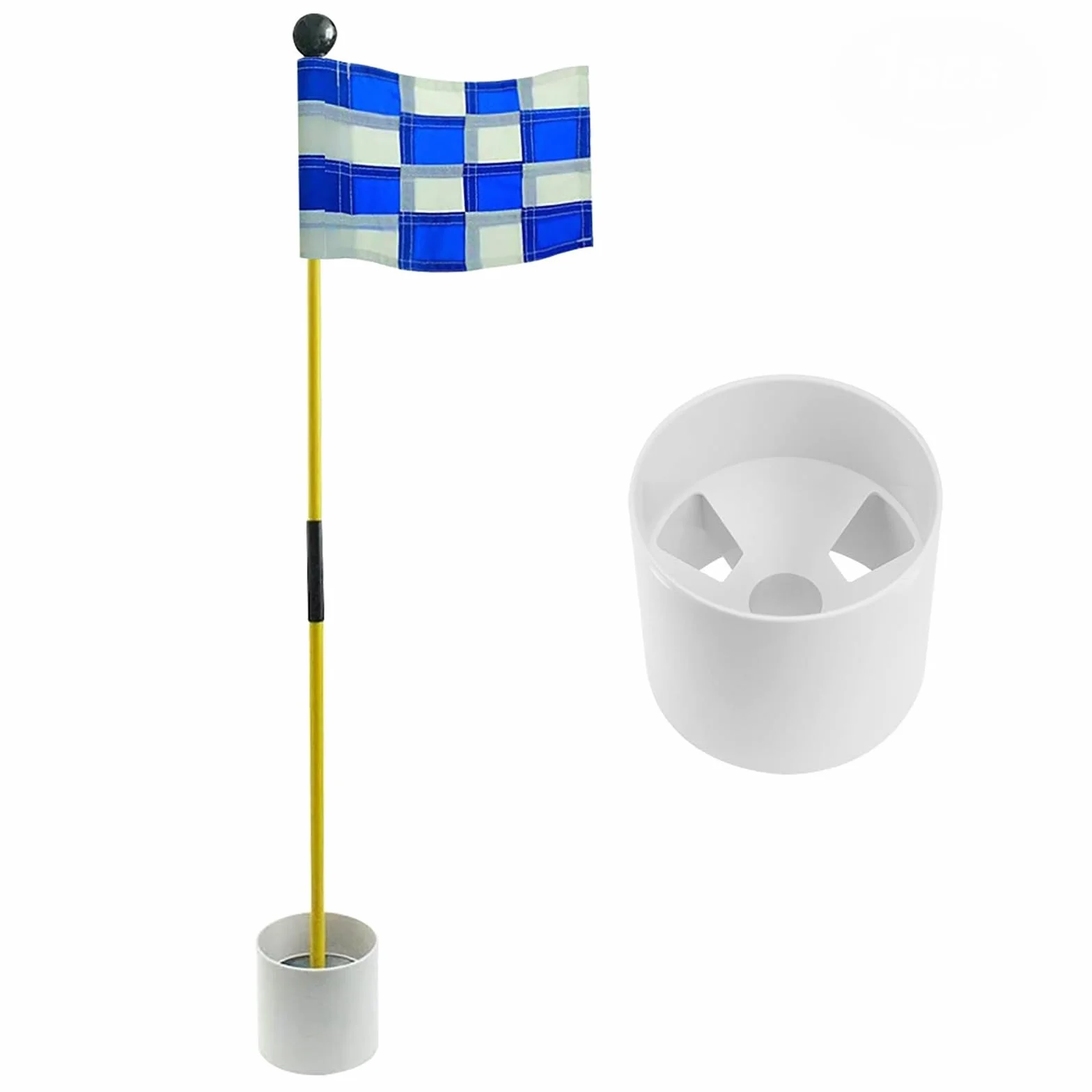Golf Flagstick Putting Flag Hole Cup Accessoire Entraînement Fibre De Verre Antirouille