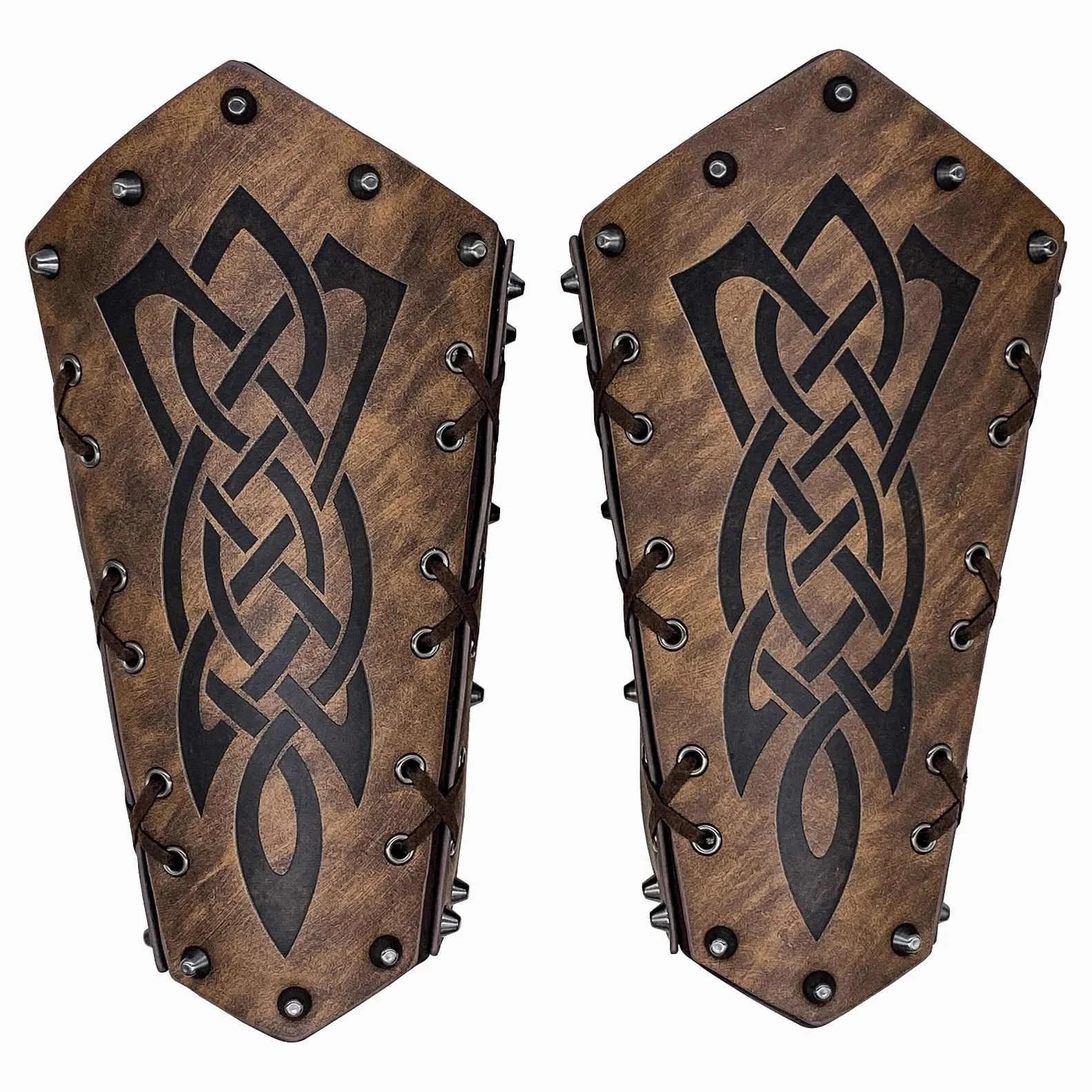 Brassard en cuir rétro médiéval pour tir à l'arc, bracelet Viking LARP Cosplay Renaissance
