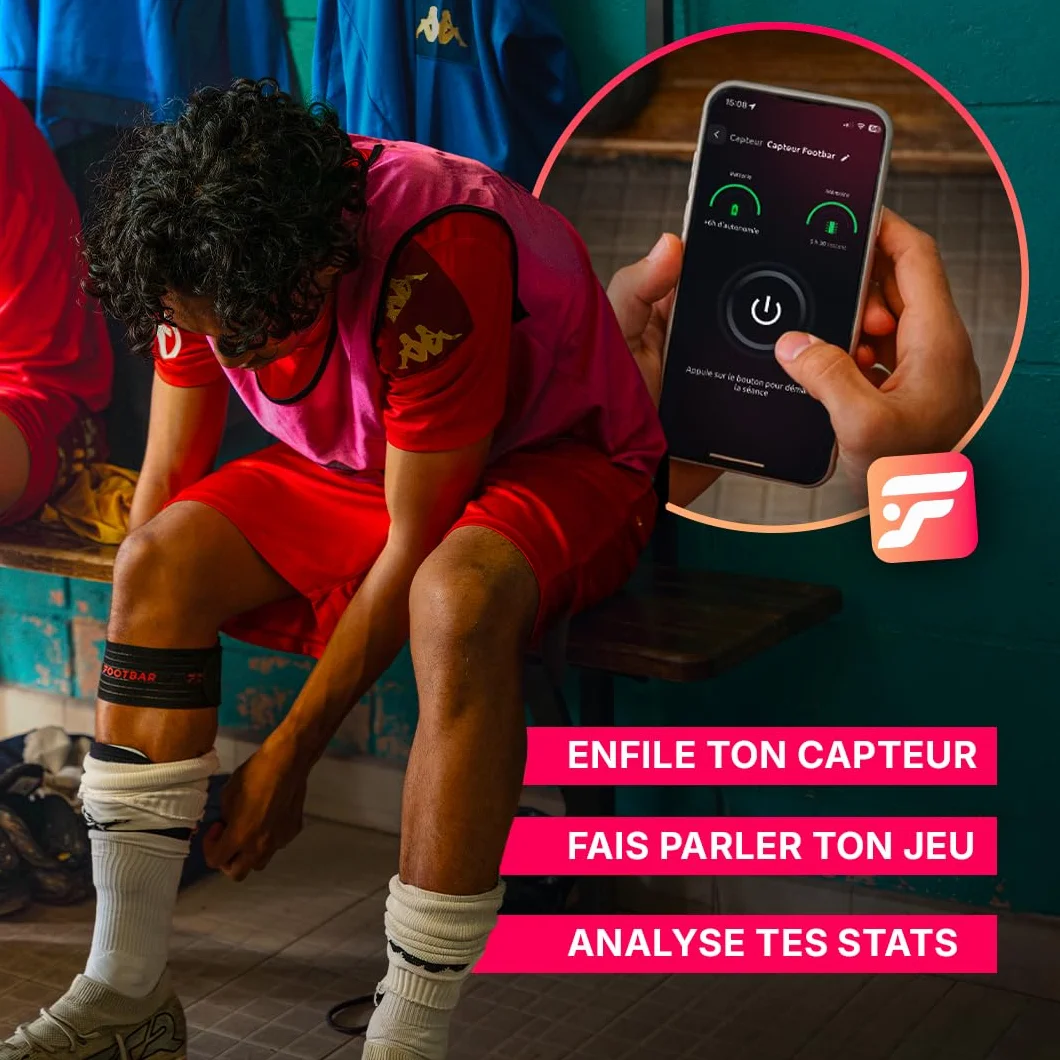 Footbar Meteor Tracker d'activité Football Analyse Statistique Performance Style de Jeu Compatible iOS Android