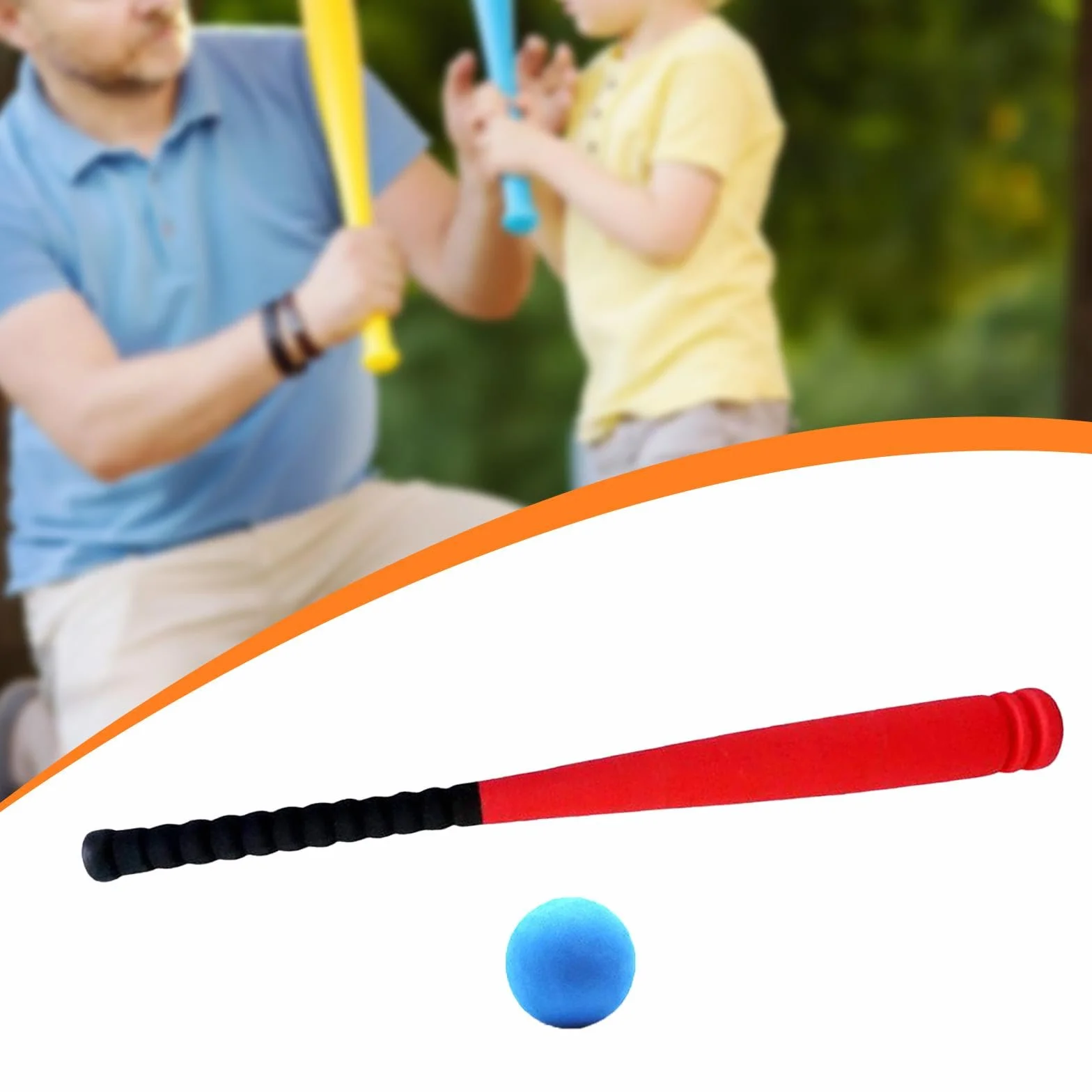 Ensemble de Baseball en Mousse pour Enfants, Batte EVA 54cm, Jeu de Sport Débutants
