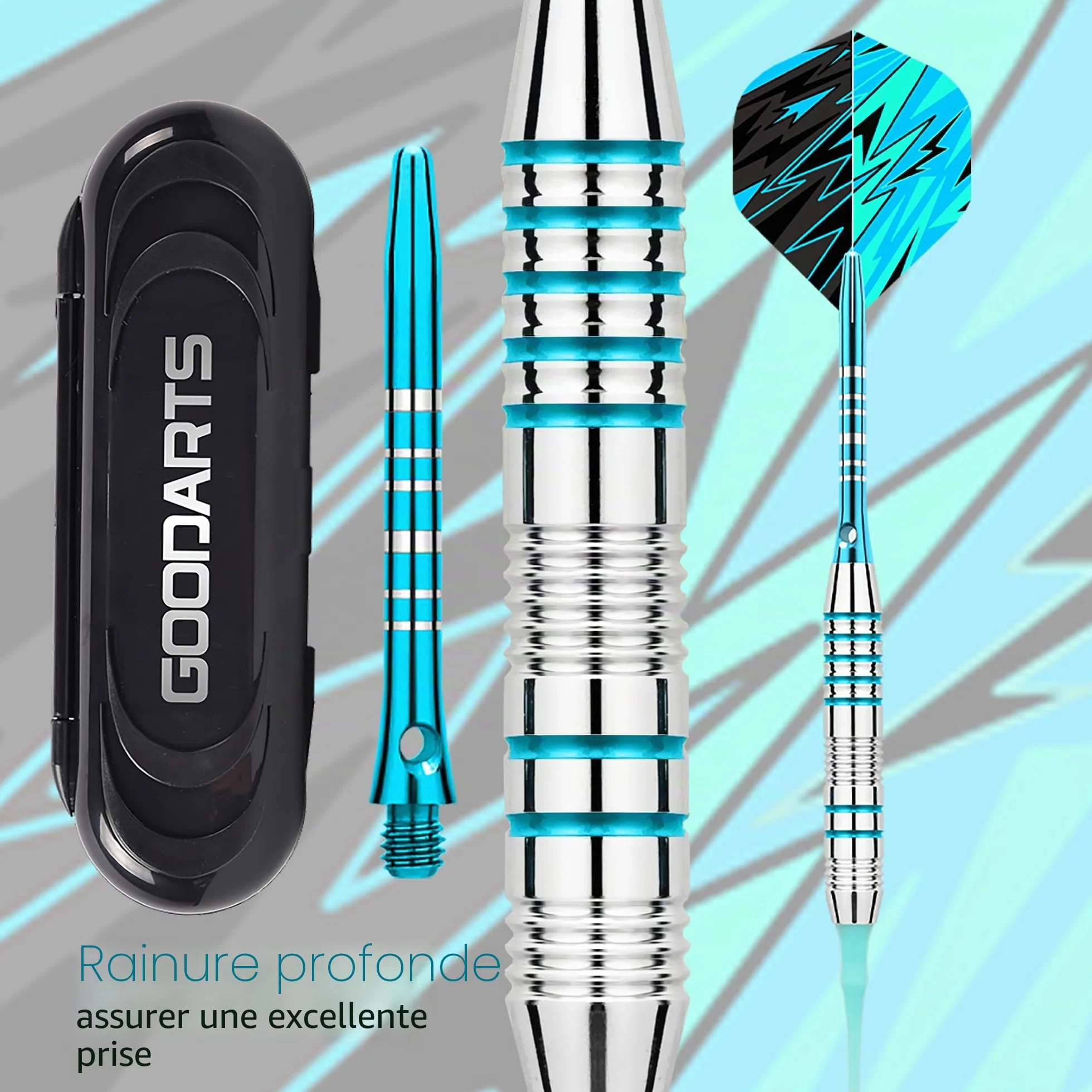 Flechette Pointe Plastique Lot de 3 18 g Professionnelles pour Cible électronique avec 30 Pointes