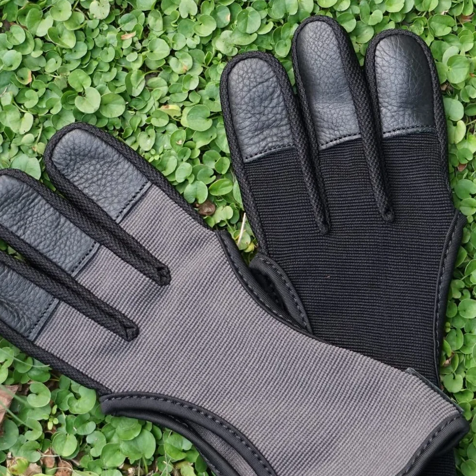 Gants de tir à l'arc à 3 doigts pour enfants adolescents adultes