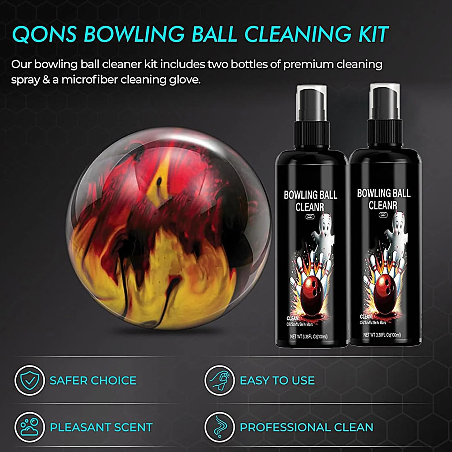 Spray Nettoyant pour Boules De Bowling, Kit de Polissage 100ml