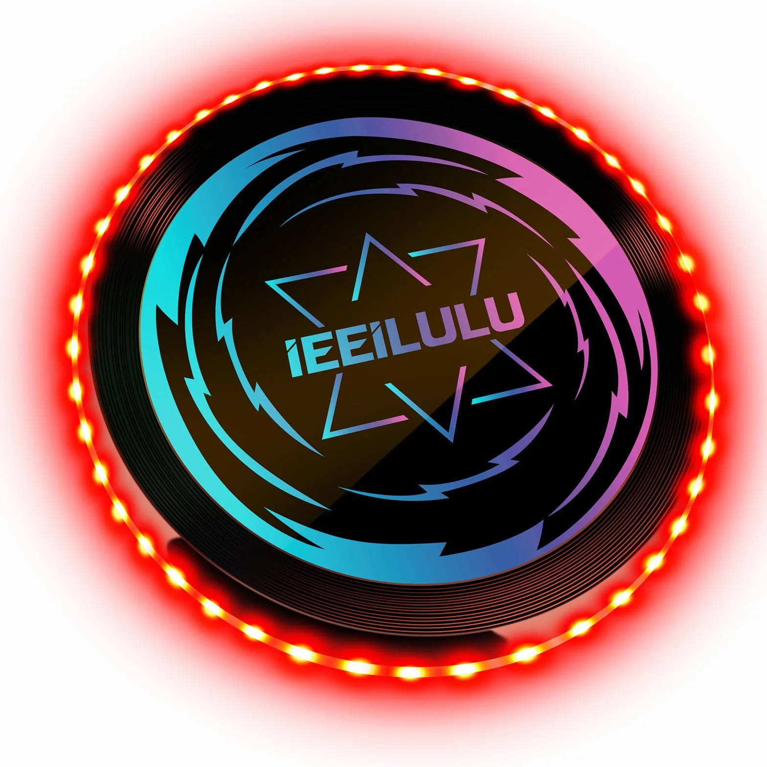 Disque Volant Lumineux LED 49 Lumières, Ultimate Frisbee Réutilisable pour Adultes Enfants Plage Pelouse