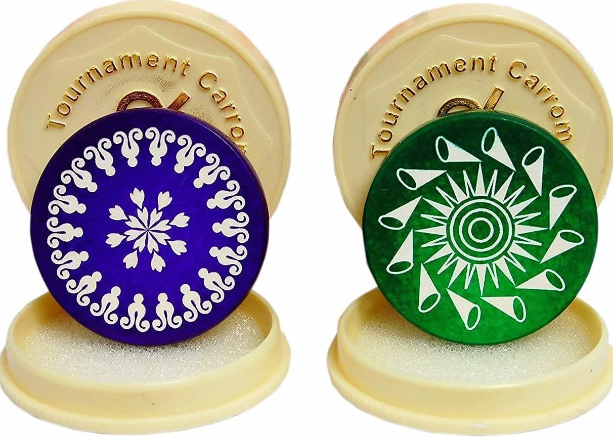 Carrom Tournament Striker Combo Surface Lisse Re-Bounce Taille Standard
