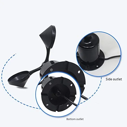 Capteur de Vitesse du Vent Trois Tasses Anémomètre DC5-30V Type Impulsion