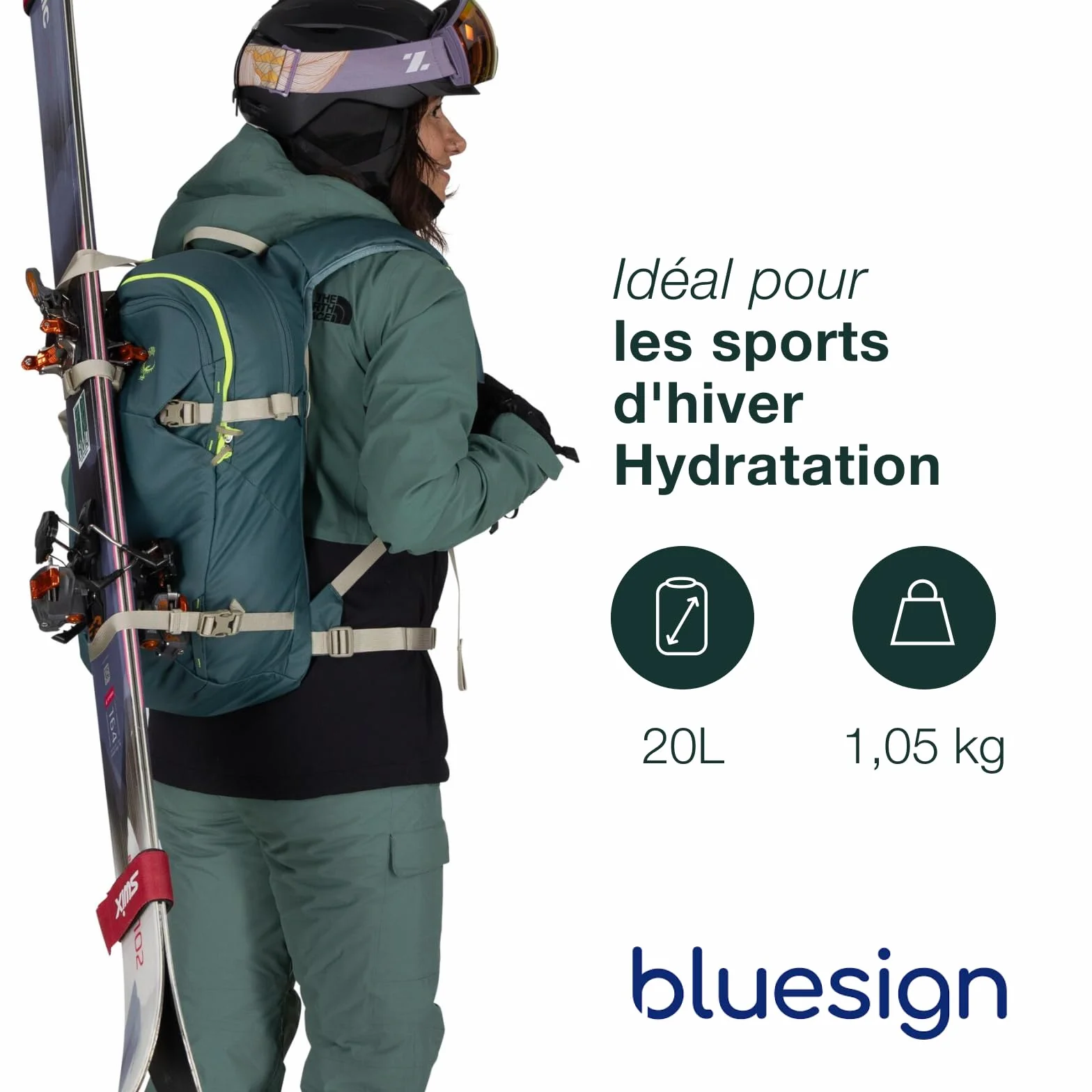 Osprey Glade Sac à dos neige 20L Cascade Blue O/S