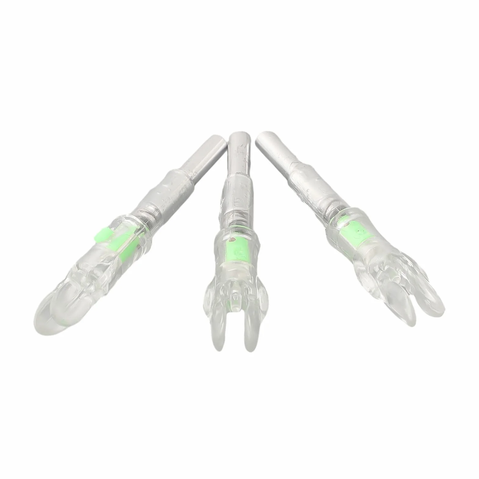 Encoches de flèche lumineuses à LED 4,2 mm, lot de 3, rouge/bleu/vert, allumage automatique, batterie longue durée, PE