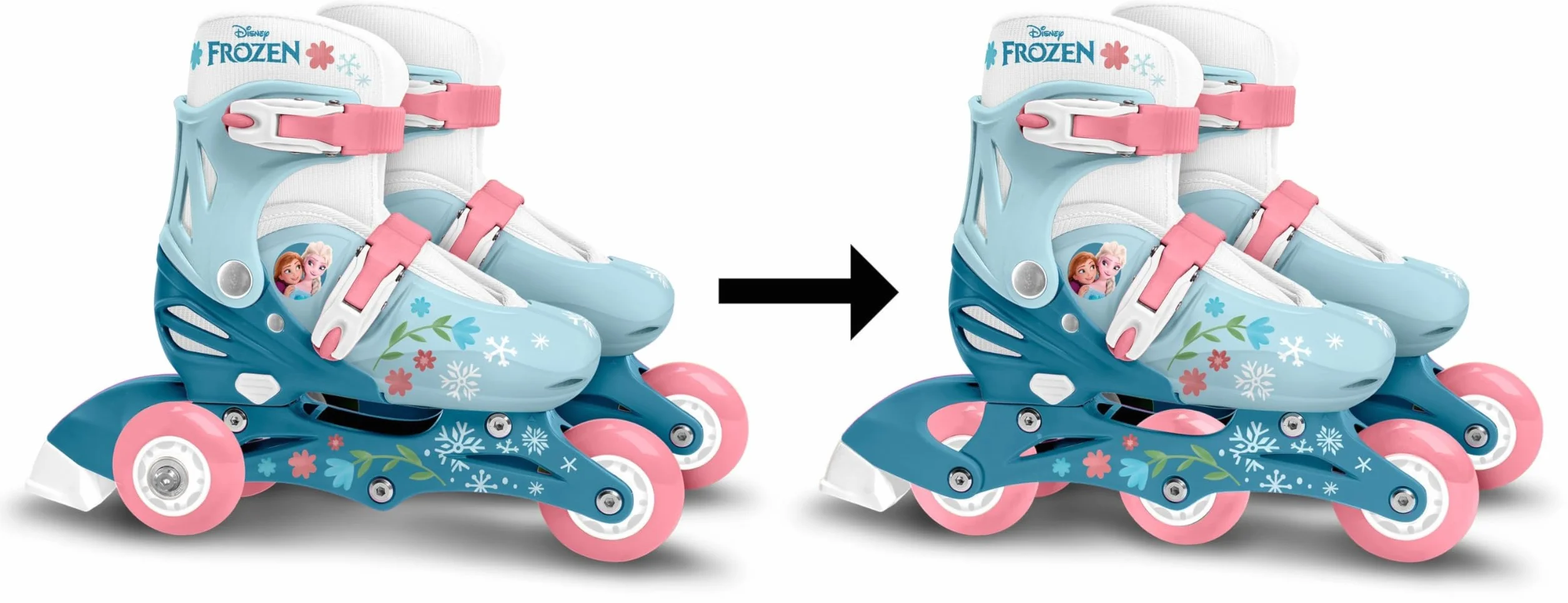 TRISKATES LA Reine des NEIGES 2 Rollers 27-30 Blue White