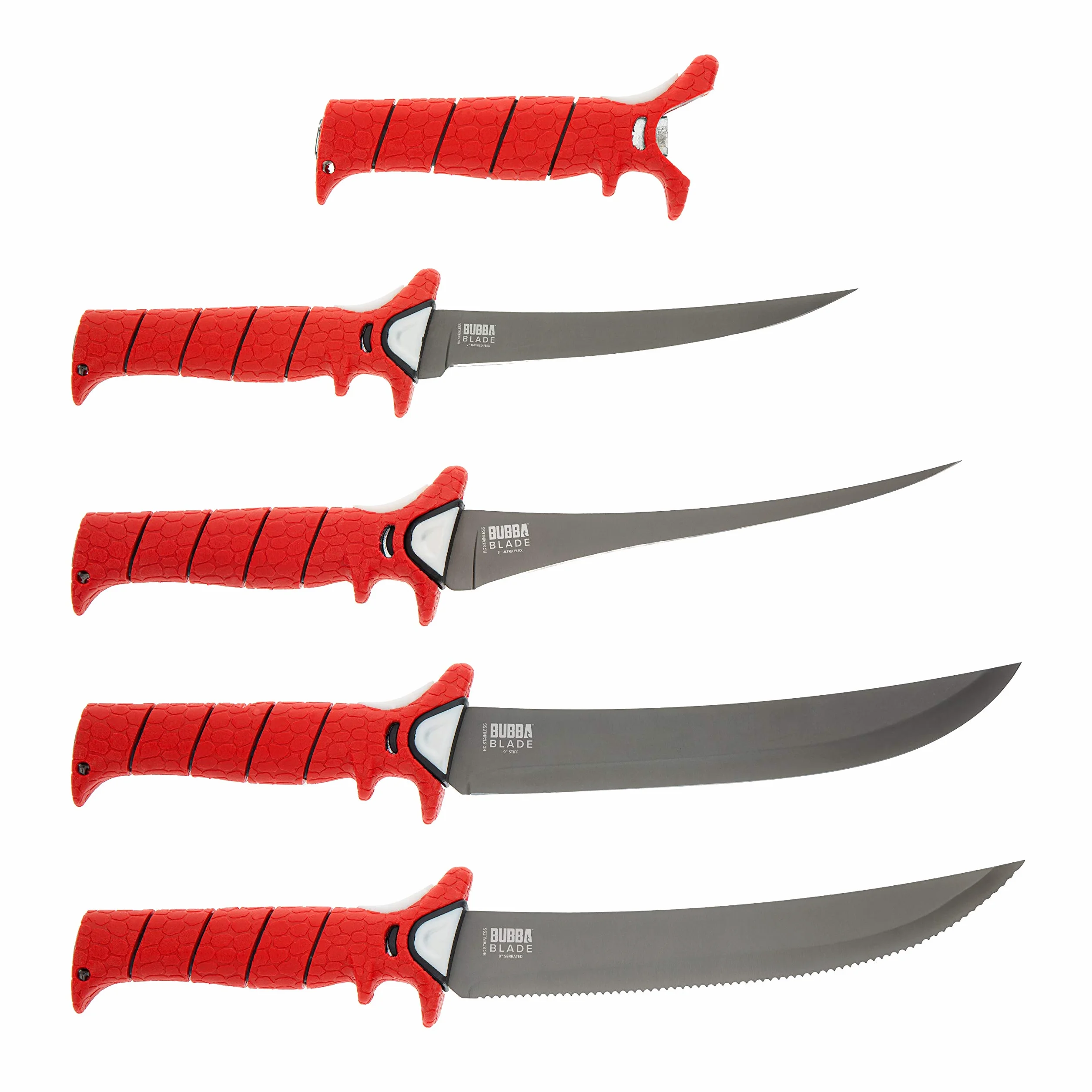 BUBBA Multi-Flex Lame interchangeable poignée antidérapante 4 lames ti-nitrure étui pêche