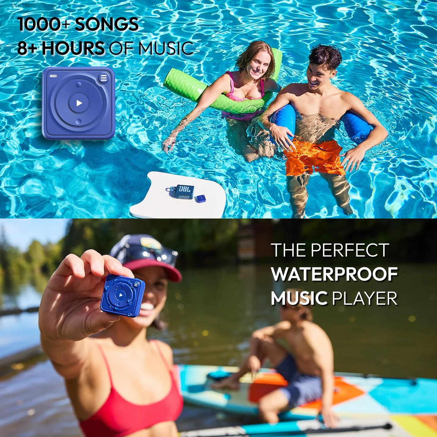 Mighty Wave 2026 IPX7 Spotify Amazon Music Player étanche avec casque filaire natation musique podcasts