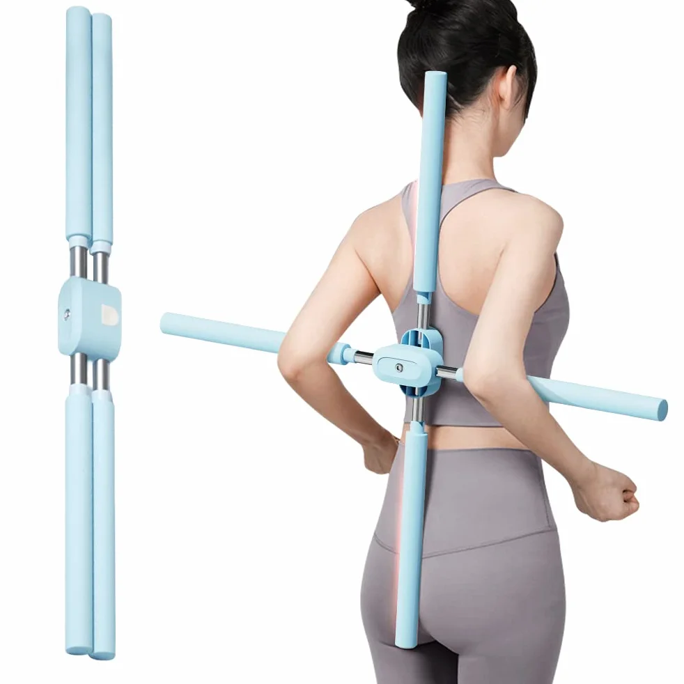 Bâtons De Yoga 2pcs Poteau De Yoga pour Correction De Postures Pilates Stick Outil D'étirement