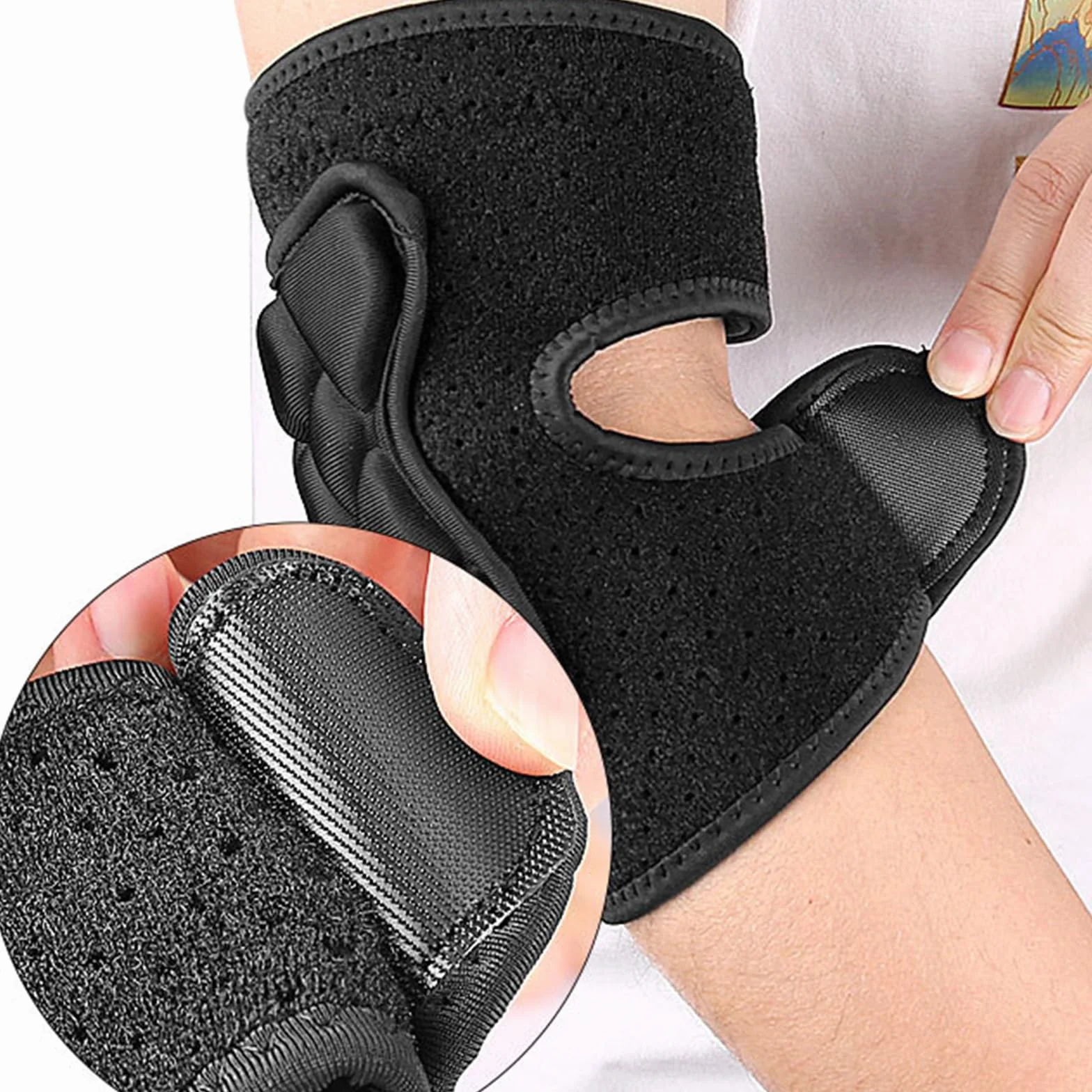 Coudière réglable respirante pour athlète, protection de coude de baseball