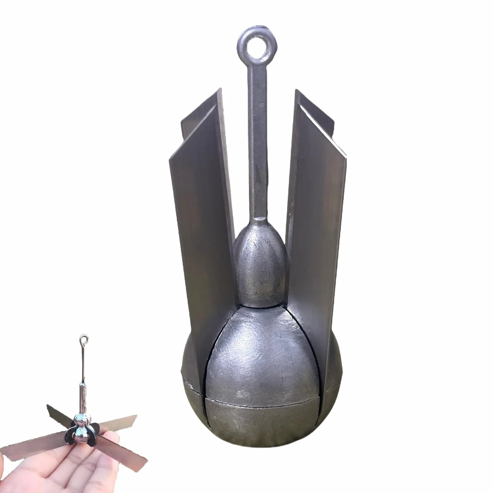 Couteau à Herbe d'Eau de Pêche, Outil de Désherbage Pliable en Acier Inoxydable Antirouille