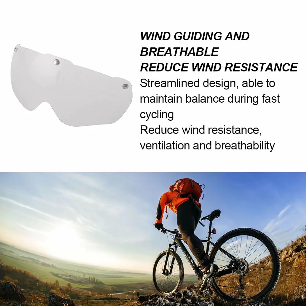 Cerioll Lunettes Magnétiques Détachable Coupe-vent Casque Vélo Sport Sécurité