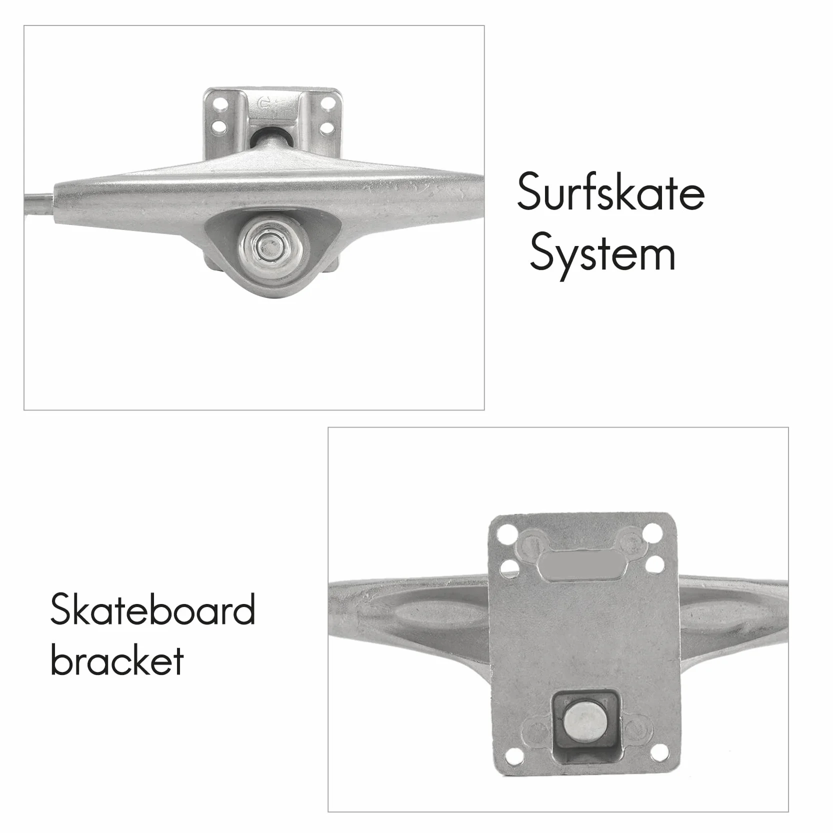 BrüCke Surfskate Adaptateur Ensemble de joints d'argent pour S6 rouge