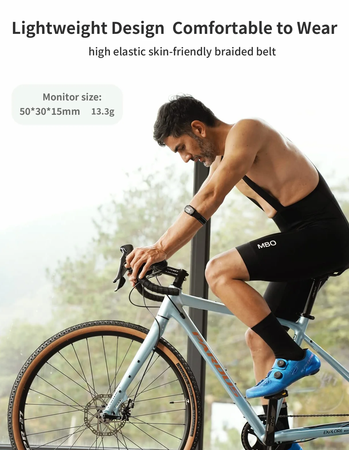 iGPSPORT HR70 Cardiofrequencemetre Bras IPX7 Étanche Bluetooth Ant+