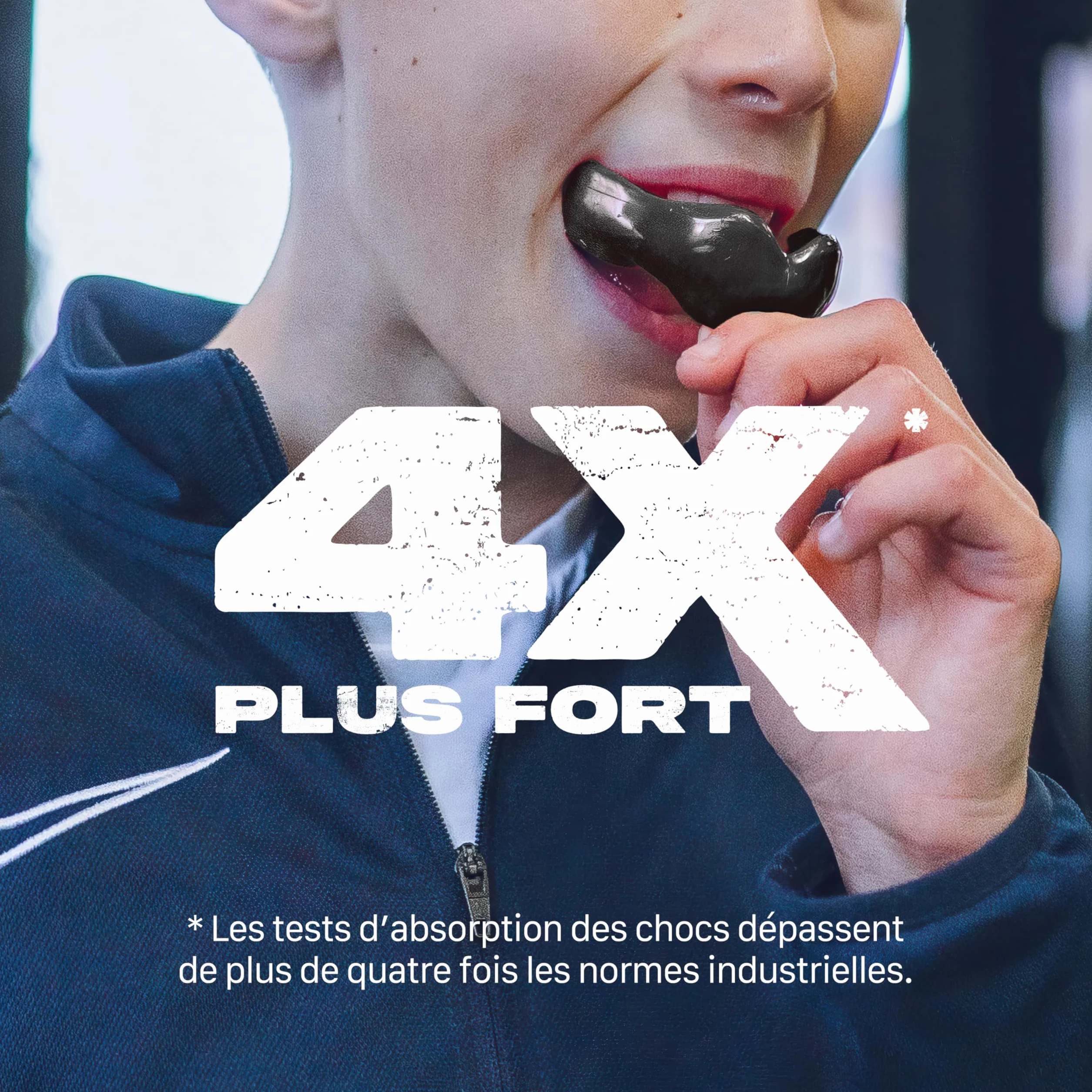 SAFEJAWZ Sport Protège-Dents pour Appareil Orthodontique, Protection intégrale pour Tous Sports (Noir)