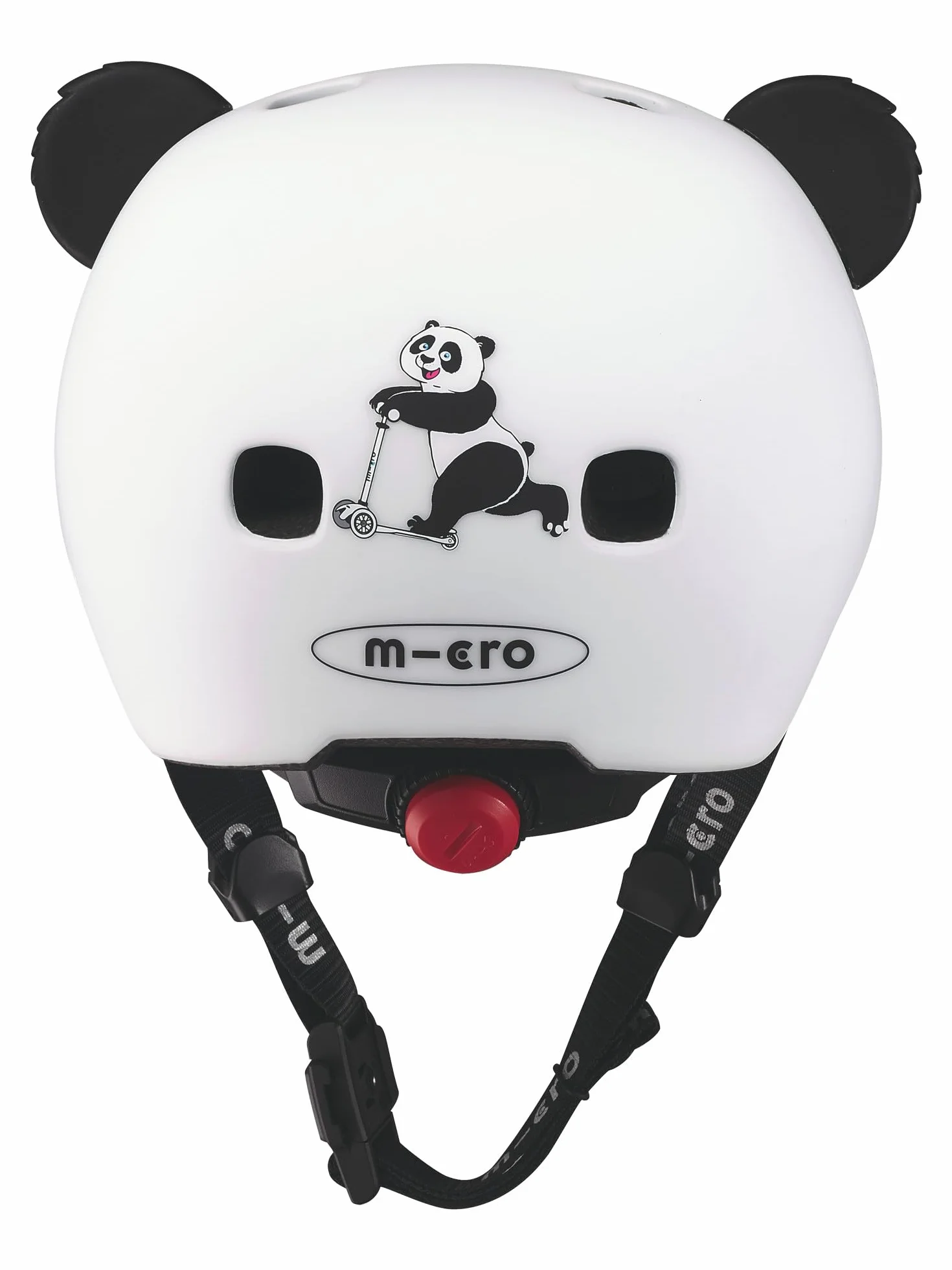 Casque Panda 3D Enfants Finition Mate Boucle Magnétique Lumière LED Intégrée Taille XS 2-5 Ans