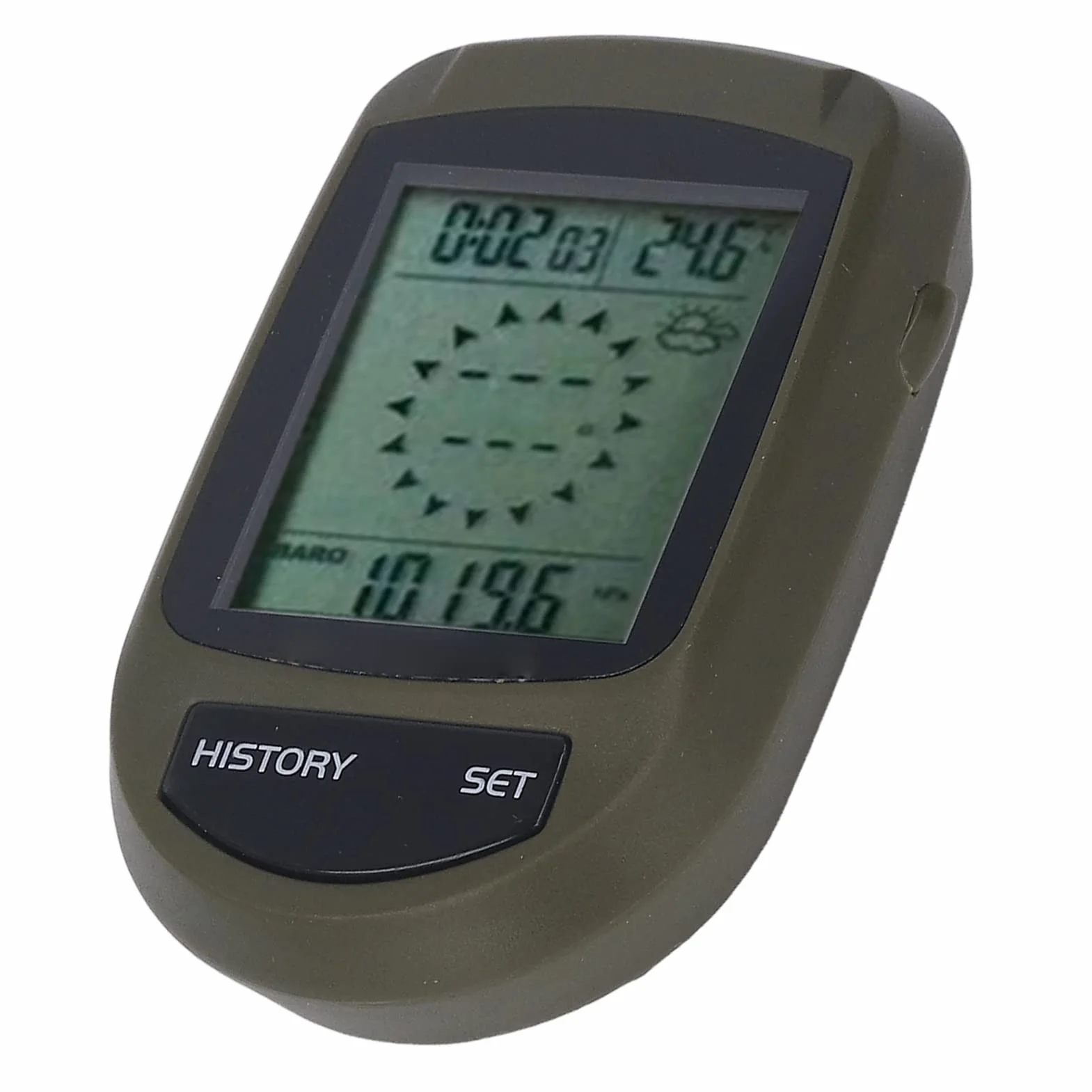 Baromètre Multifonction 8 en 1 LCD Affichage Numérique Altimètre Altitude Température Horloge Moniteur Météo